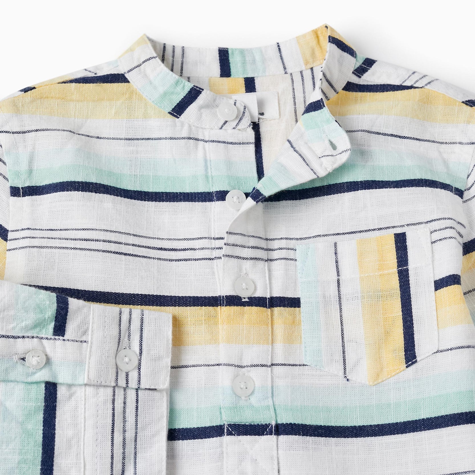 Striped Cotton Shirt for Baby Boys, Multicolour