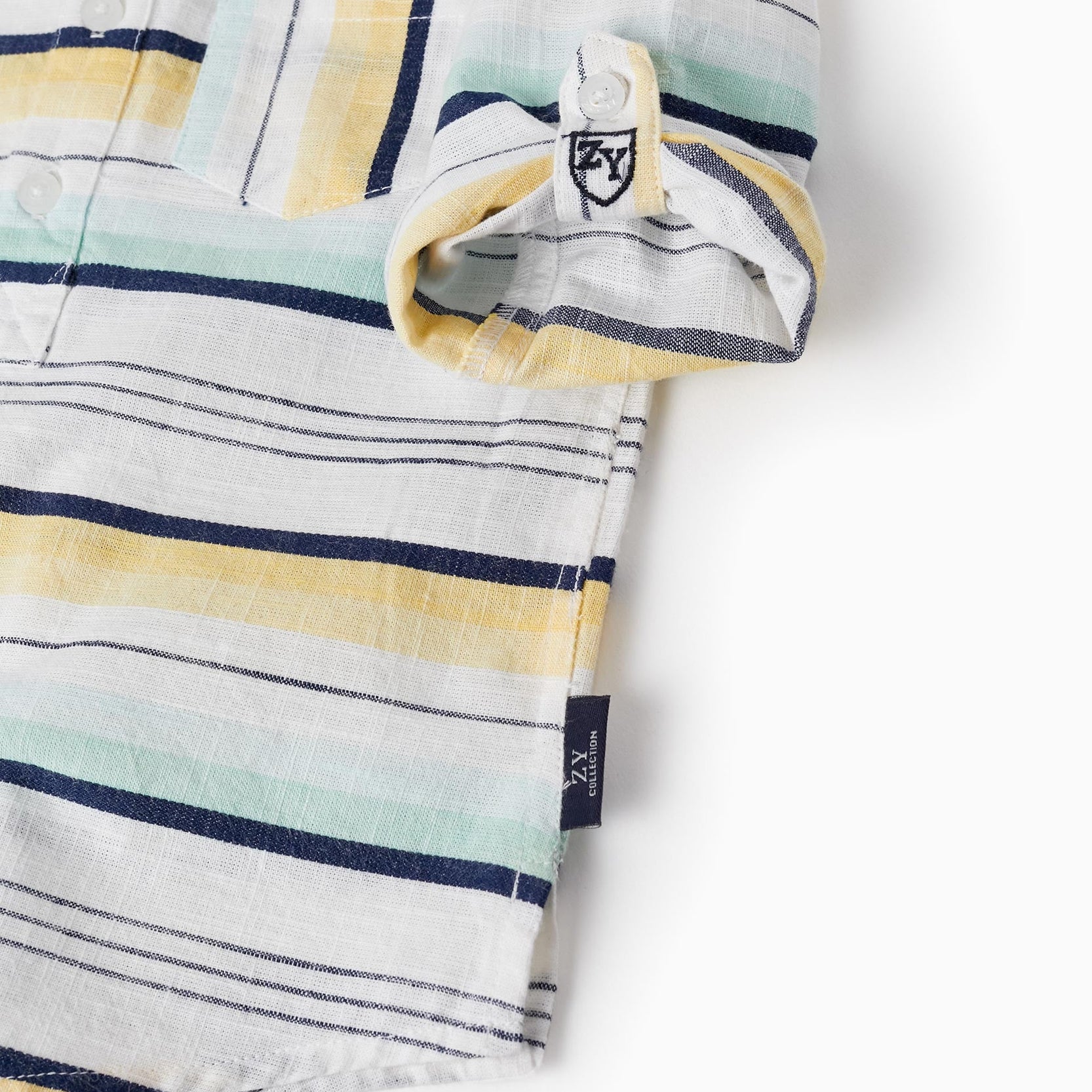 Striped Cotton Shirt for Baby Boys, Multicolour