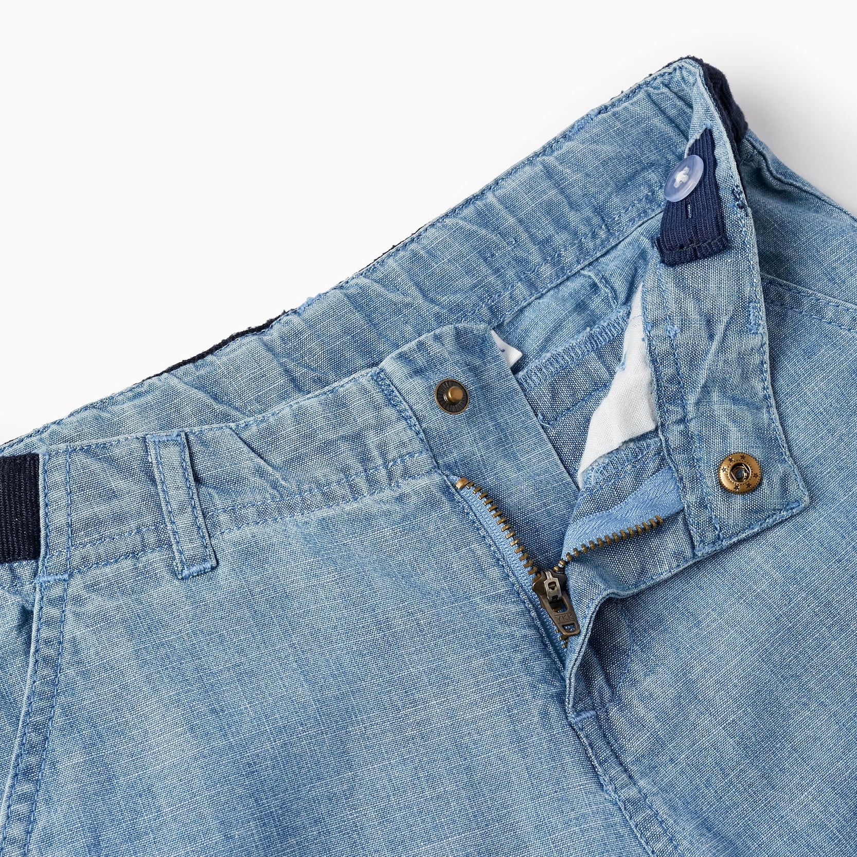 Cotton Denim Shorts for Boys 'Midi', Blue