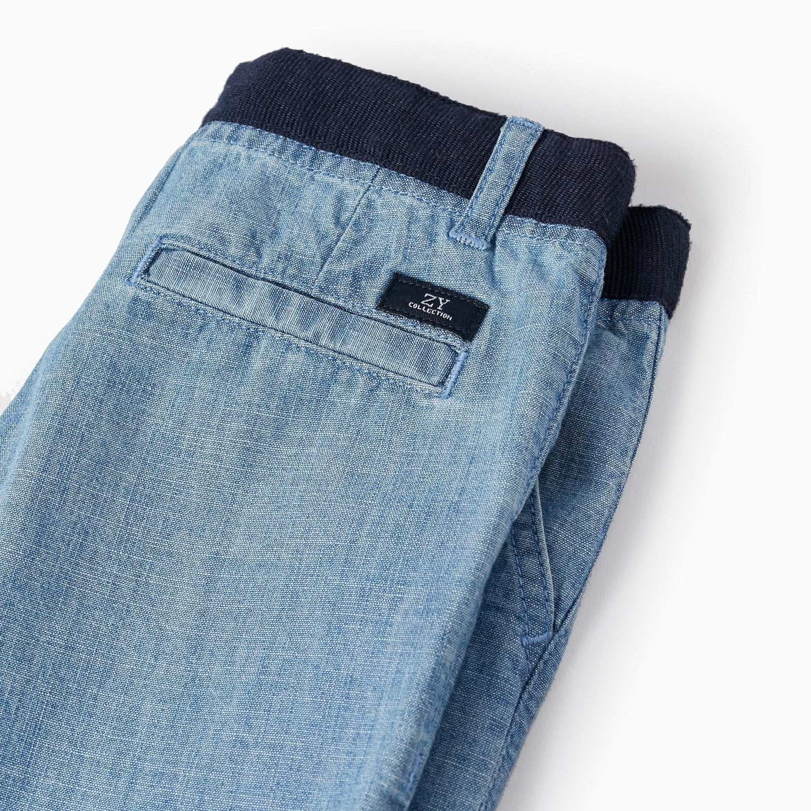 Cotton Denim Shorts for Boys 'Midi', Blue