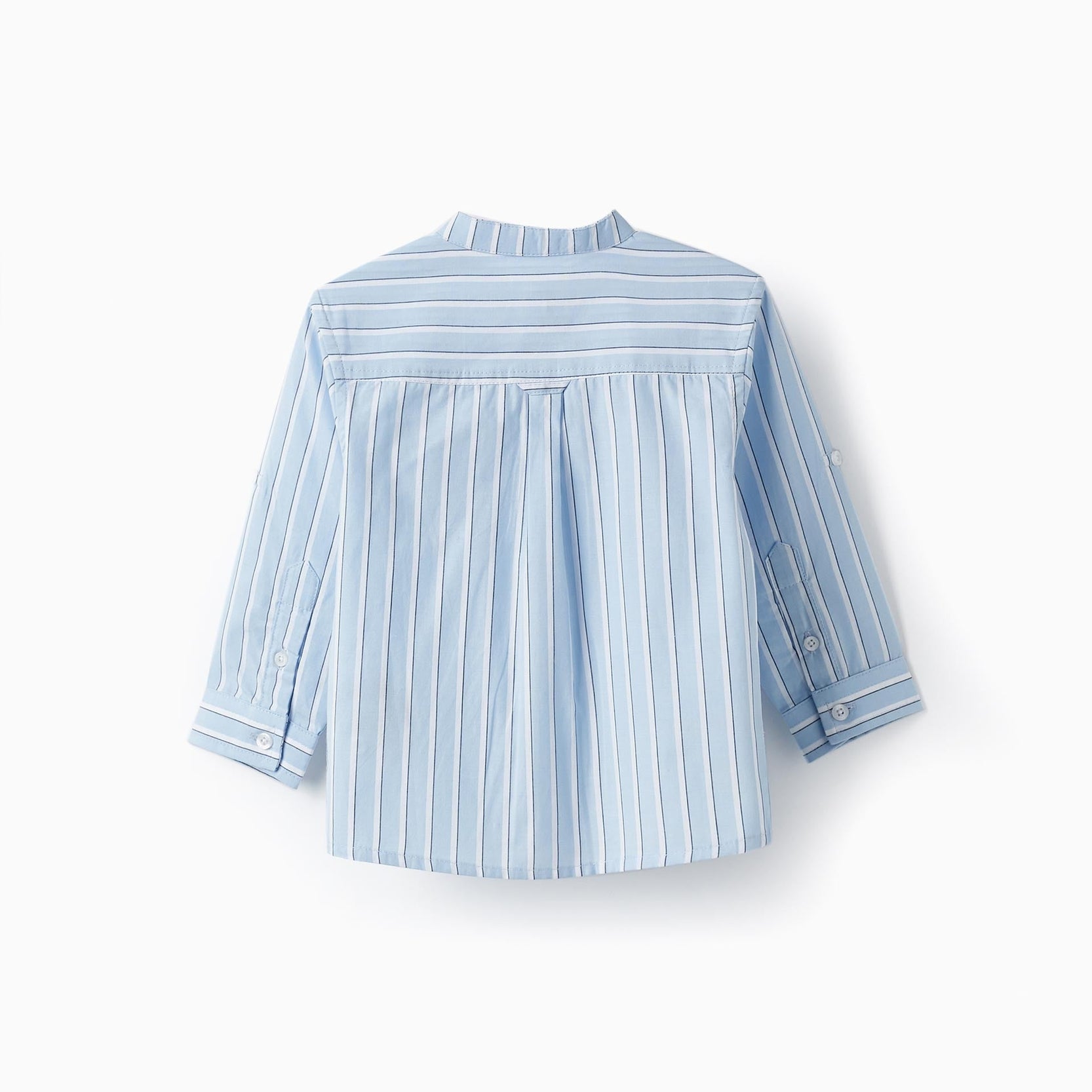 Striped Cotton Shirt for Baby Boys, Blue/White