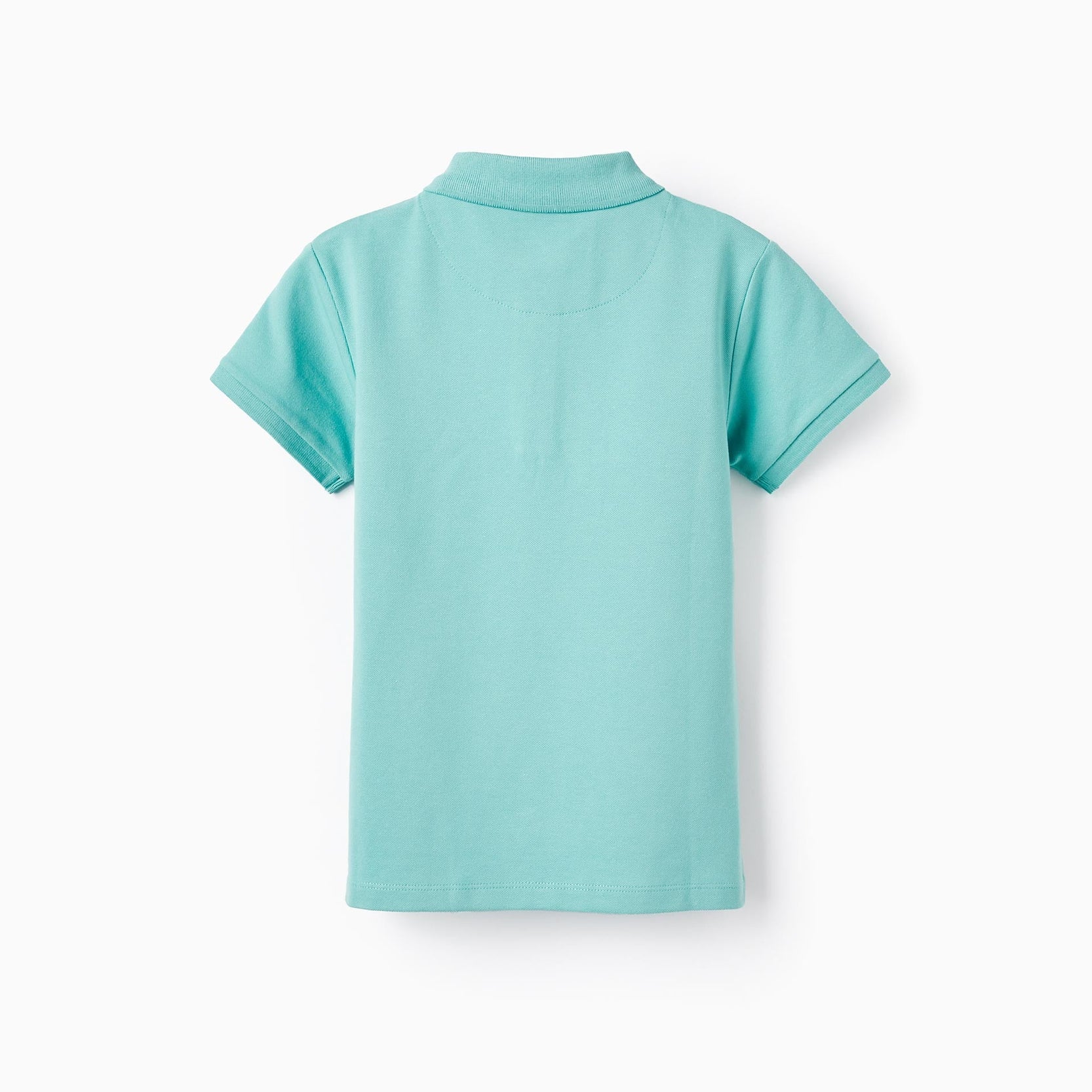 Short Sleeve Polo in Cotton Piqué for Boys, Light Green