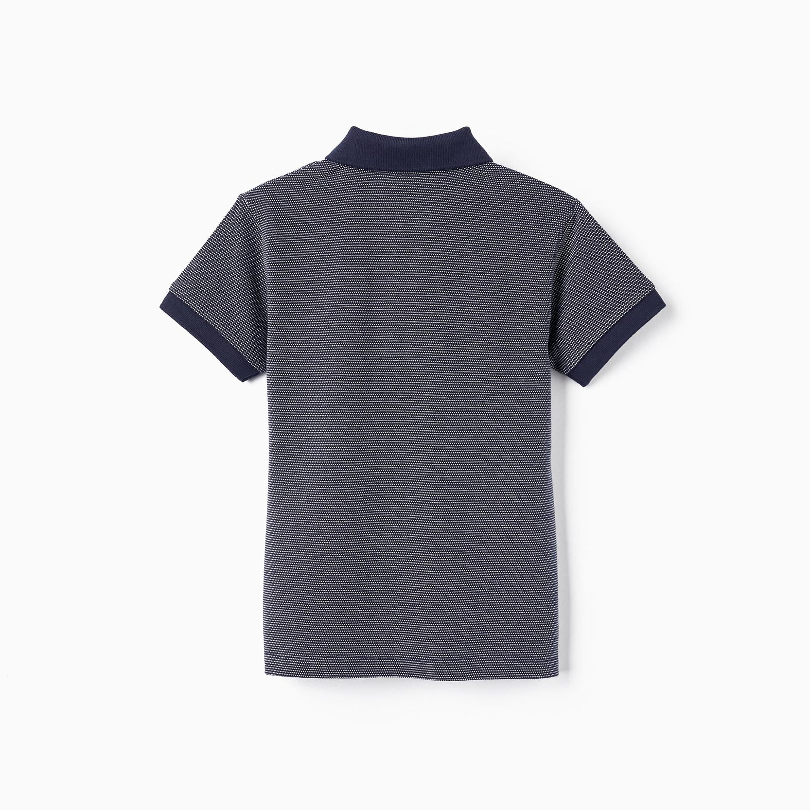 Cotton Pique Polo for Boys, Dark Blue