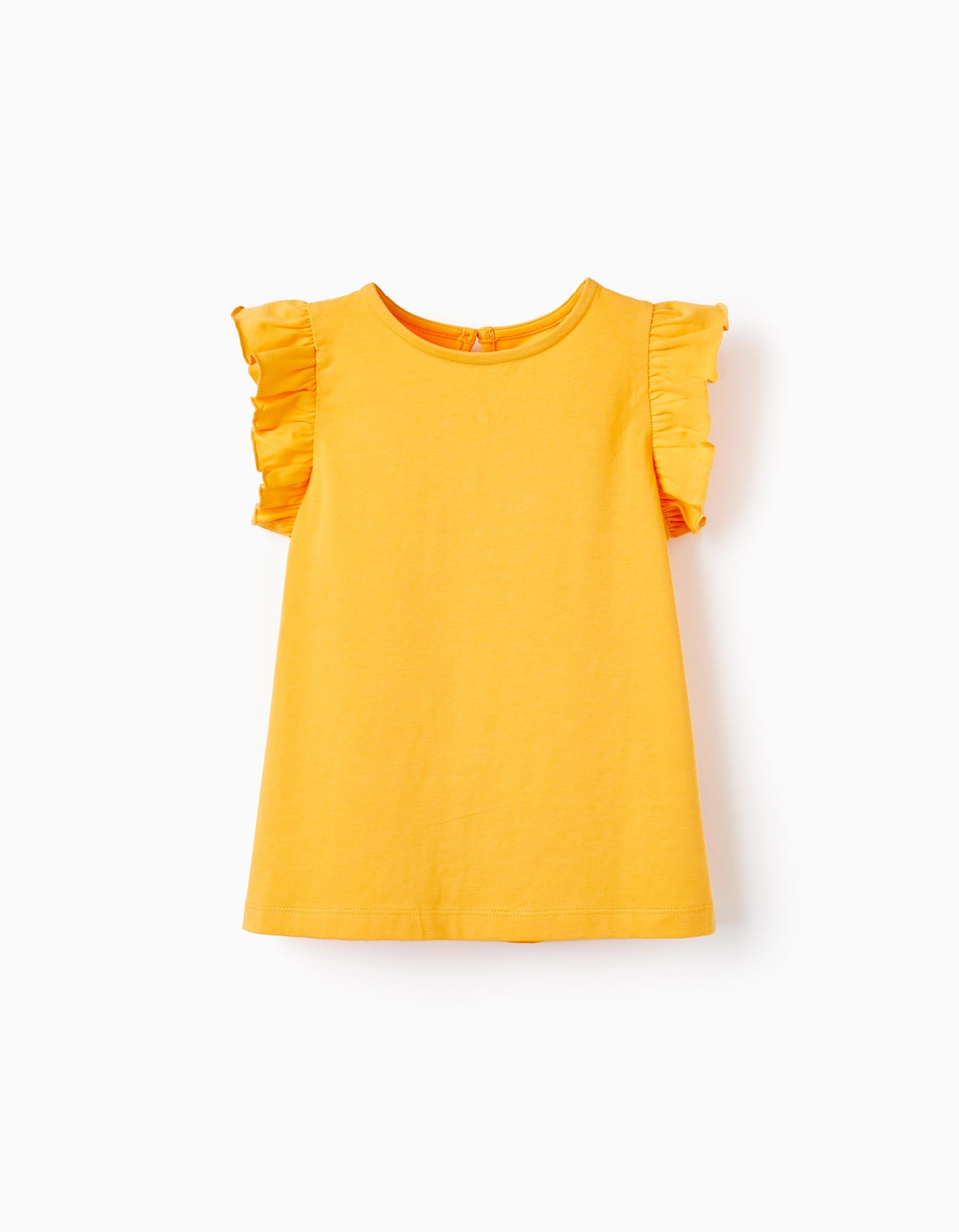 Cotton T-Shirt for Girls, Orange