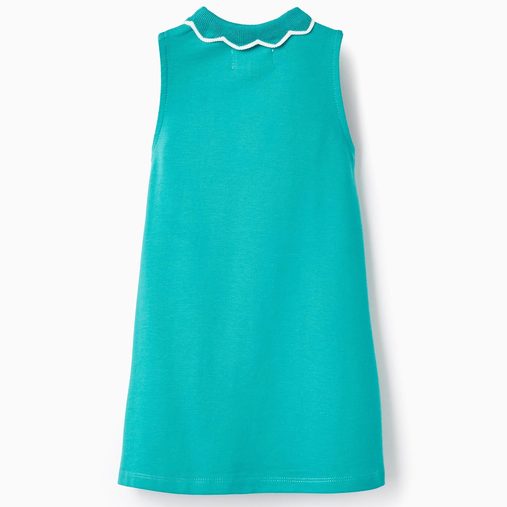 Dress in Cotton Piqué for Baby Girls, Green
