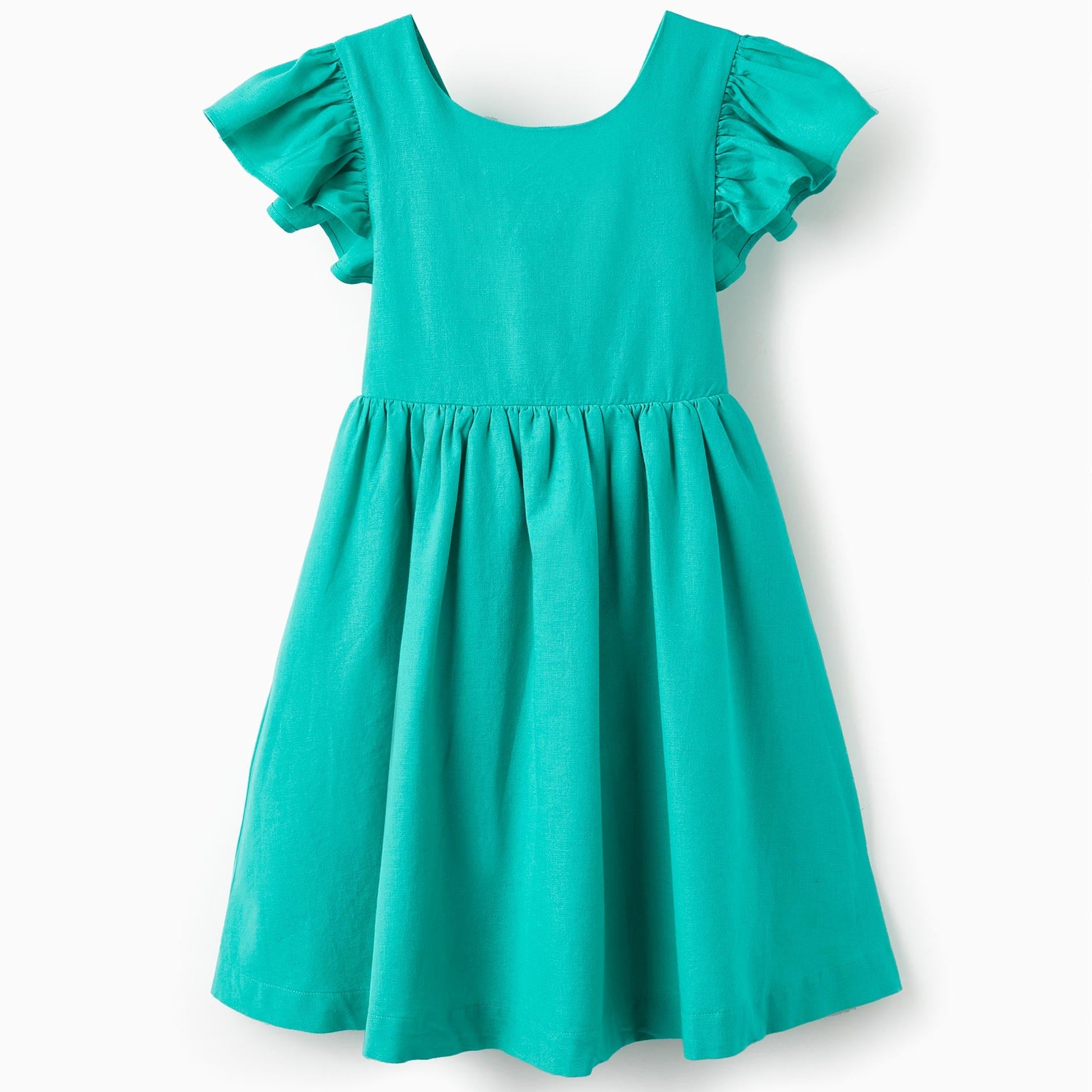 Cotton Dress for Girls 'Special Days', Green