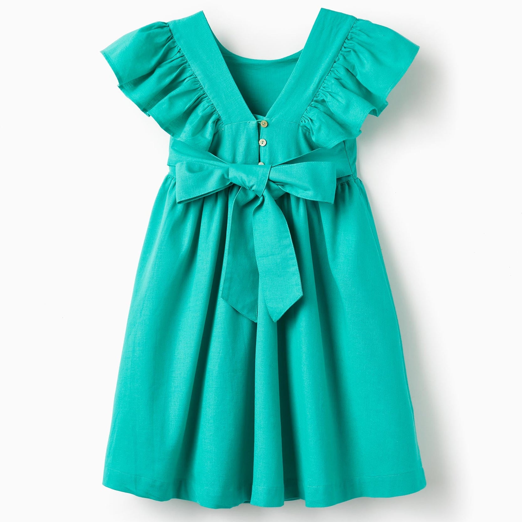 Cotton Dress for Girls 'Special Days', Green