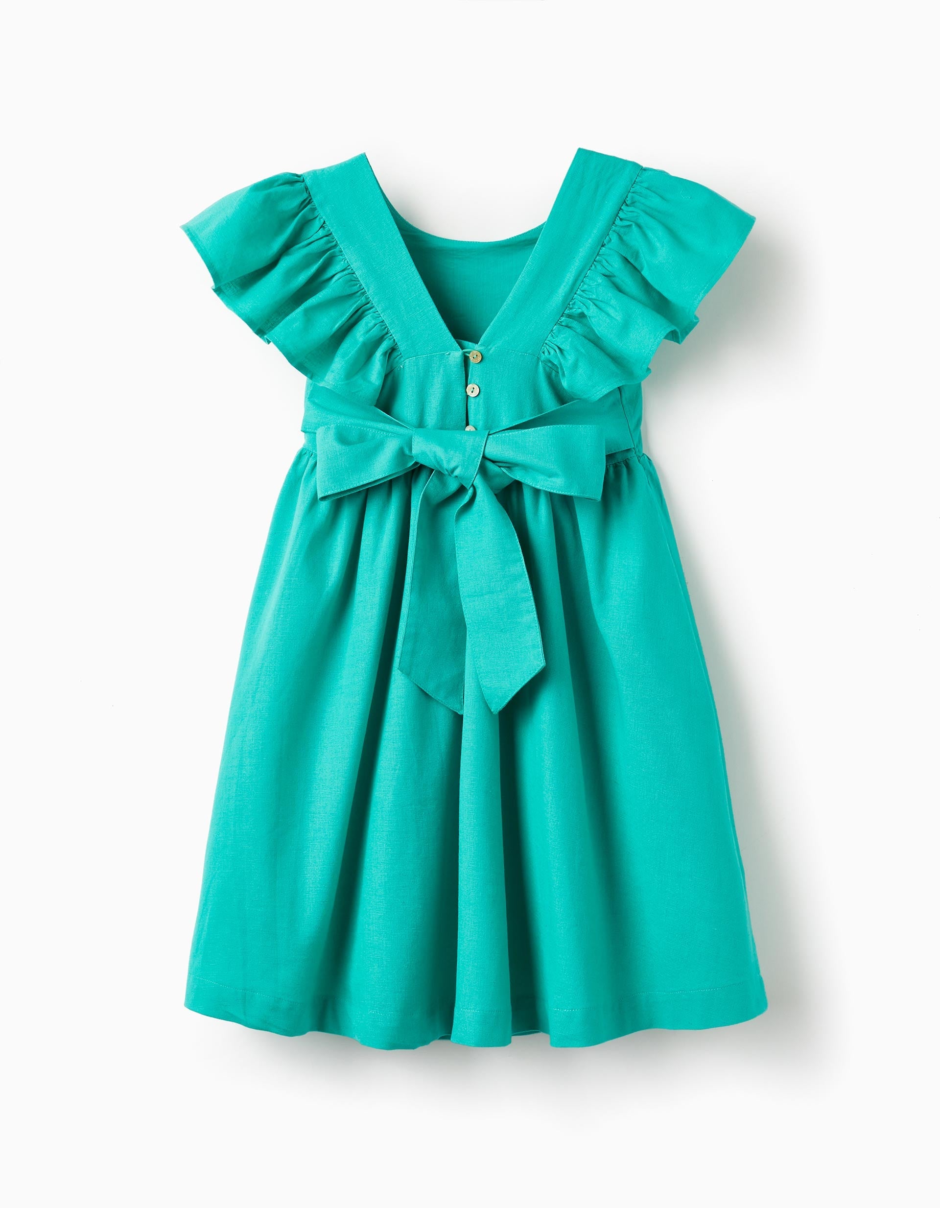 Cotton Dress for Girls 'Special Days', Green