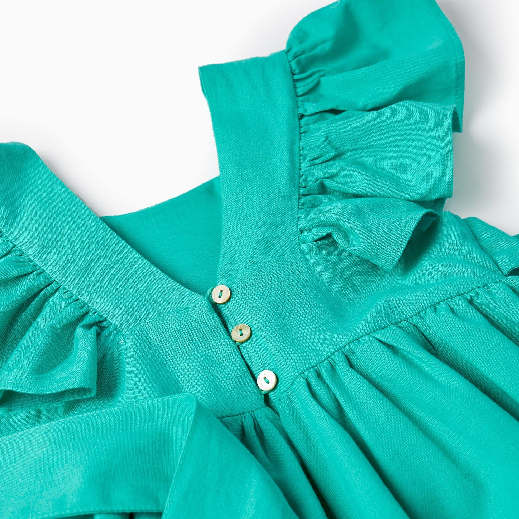 Cotton Dress for Girls 'Special Days', Green