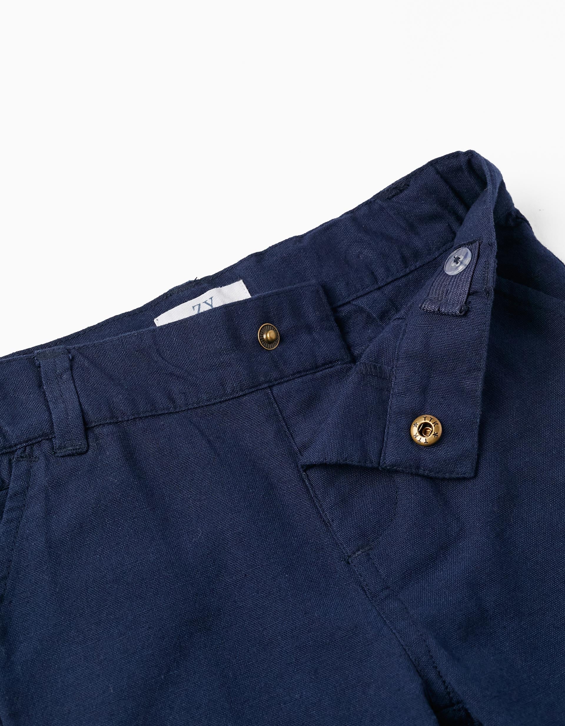 Chino Shorts for Baby Boy, Dark Blue