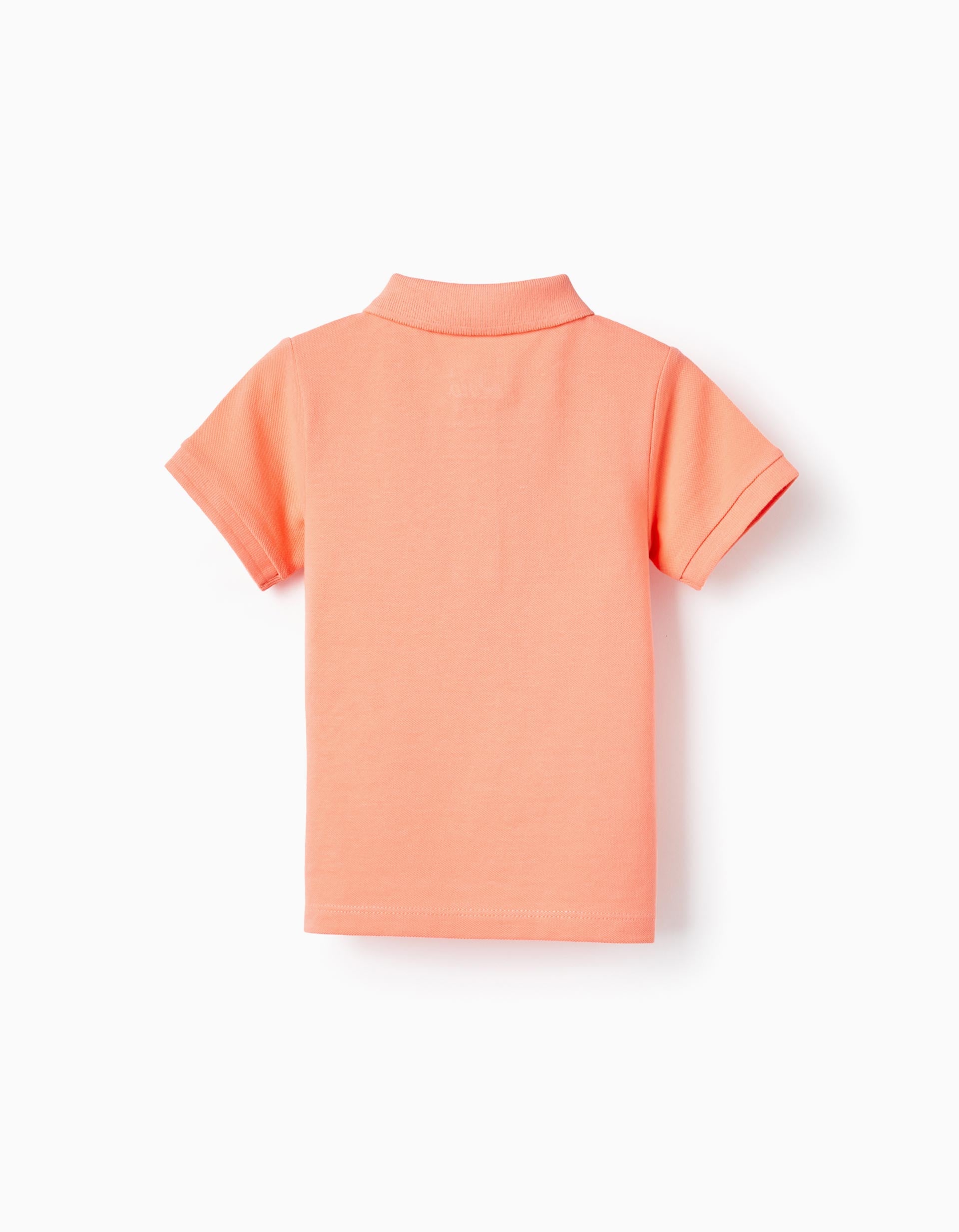 Polo in Cotton Piqué for Baby Boys, Orange