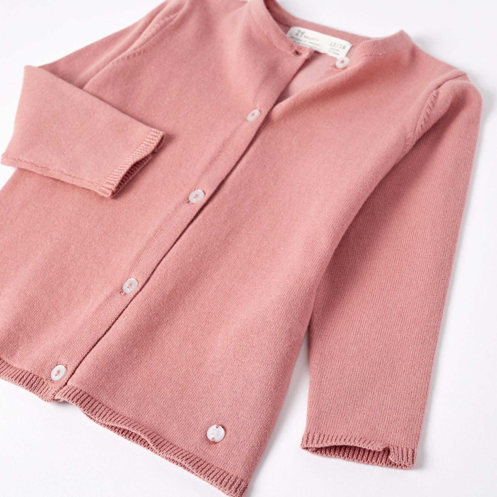 Cotton Cardigan for Baby Girls, Pink