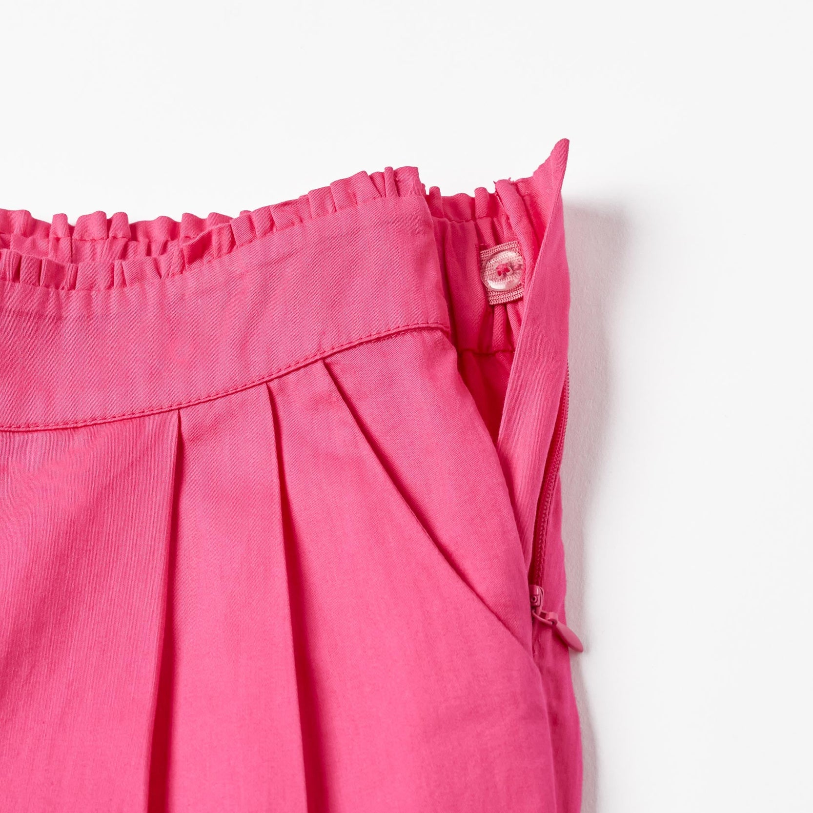 PANTS SATIN, PINK, 2/3