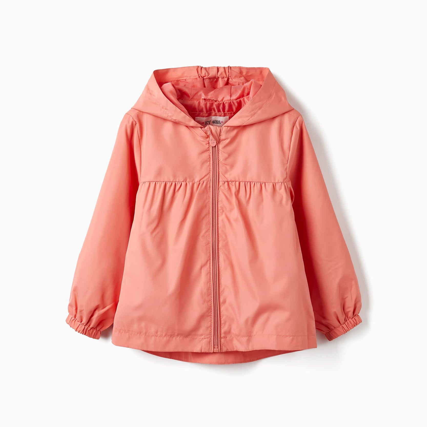 Hooded Windbreaker Jacket for Girls, Light Pink