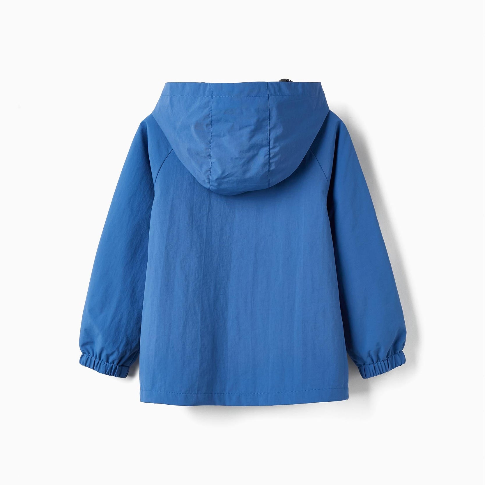 Hooded Windbreaker Jacket for Boys, Blue/Black