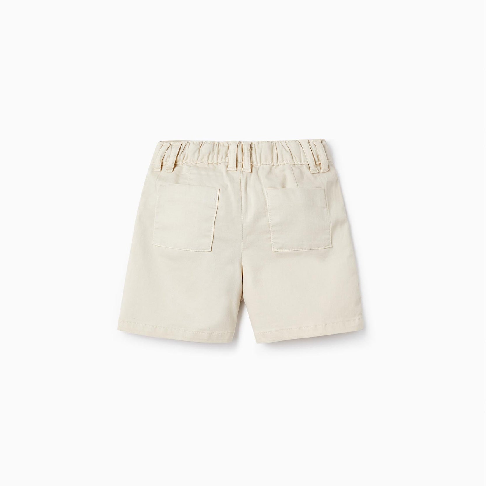Shorts in Cotton Twill for Girls, Beige