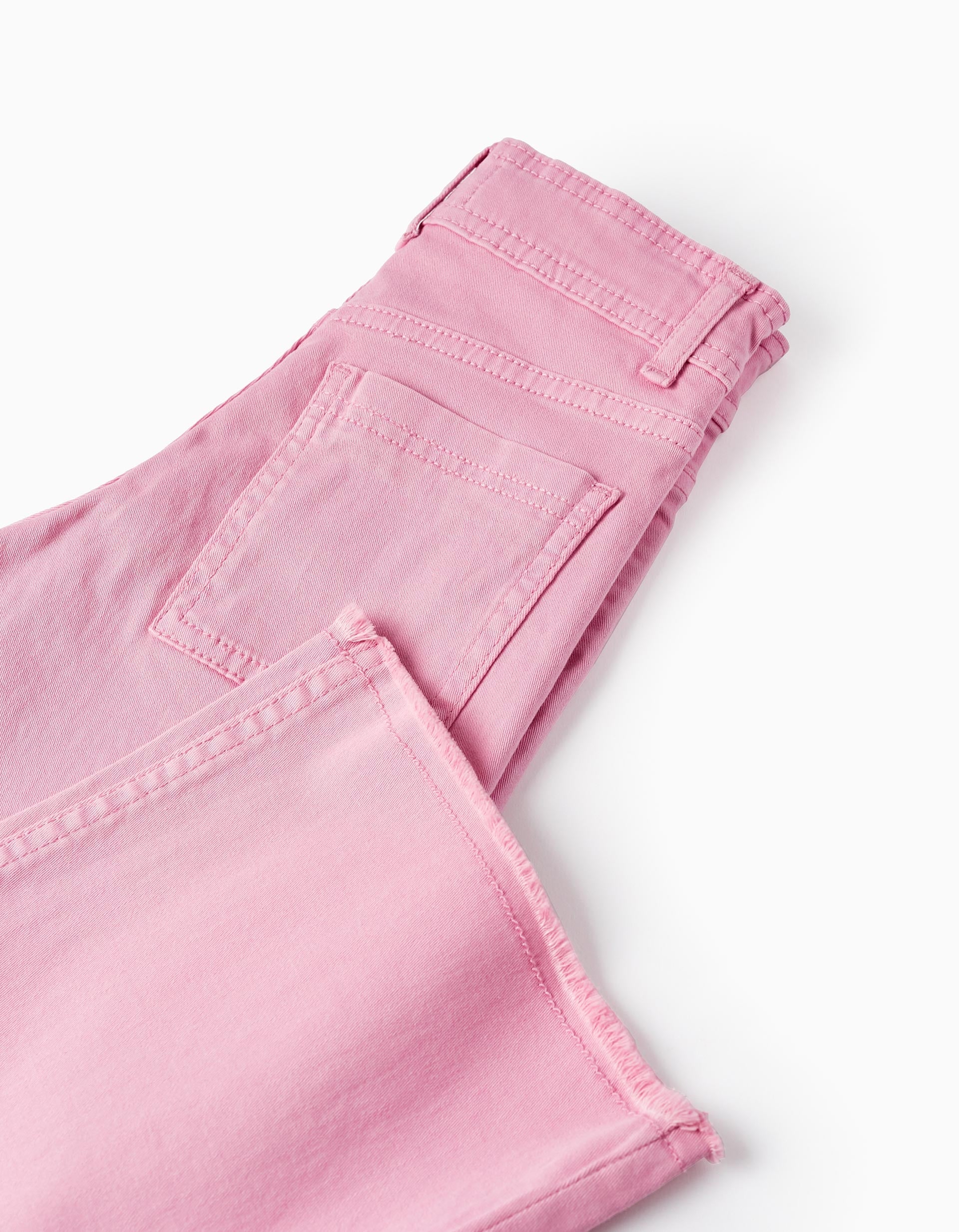 Cotton Trousers for Girls 'Wide Leg', Pink