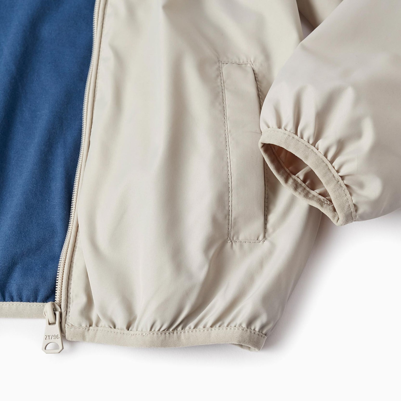 Hooded Windbreaker Jacket for Boys, Grey