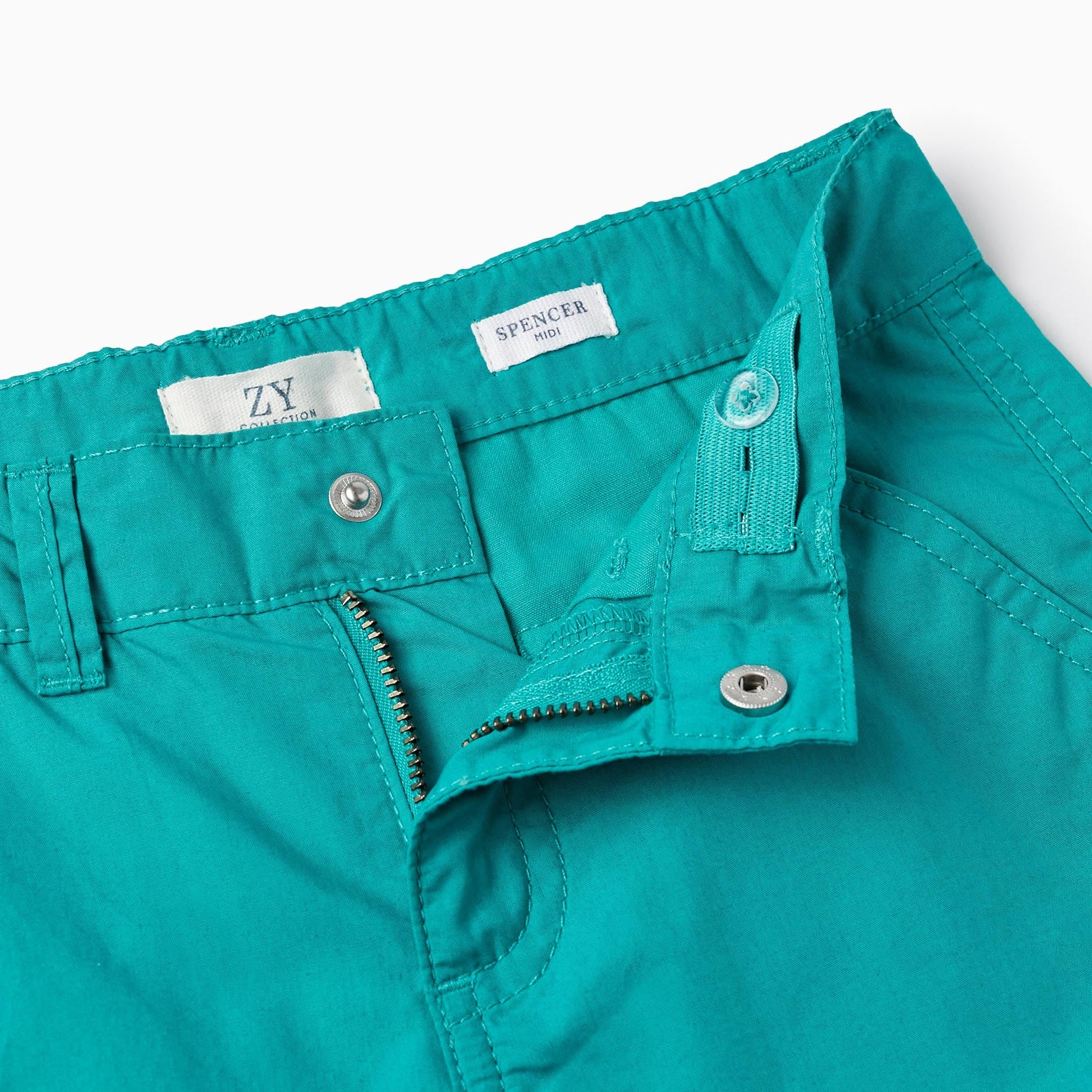 Cotton Chino Shorts for Boys 'Midi', Green