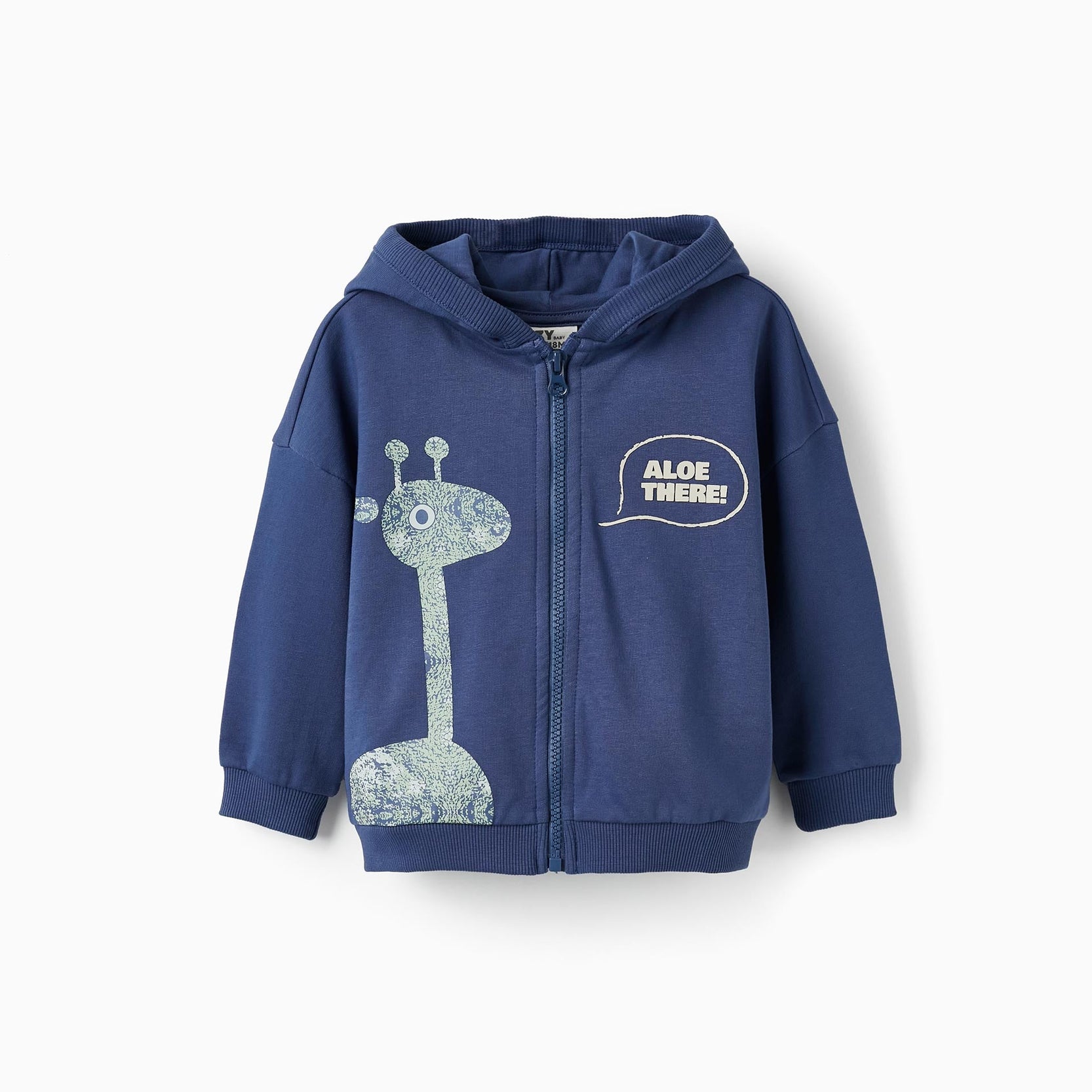Hooded Jacket with 3D Ears for Baby Boys 'Aloe There!', Blue