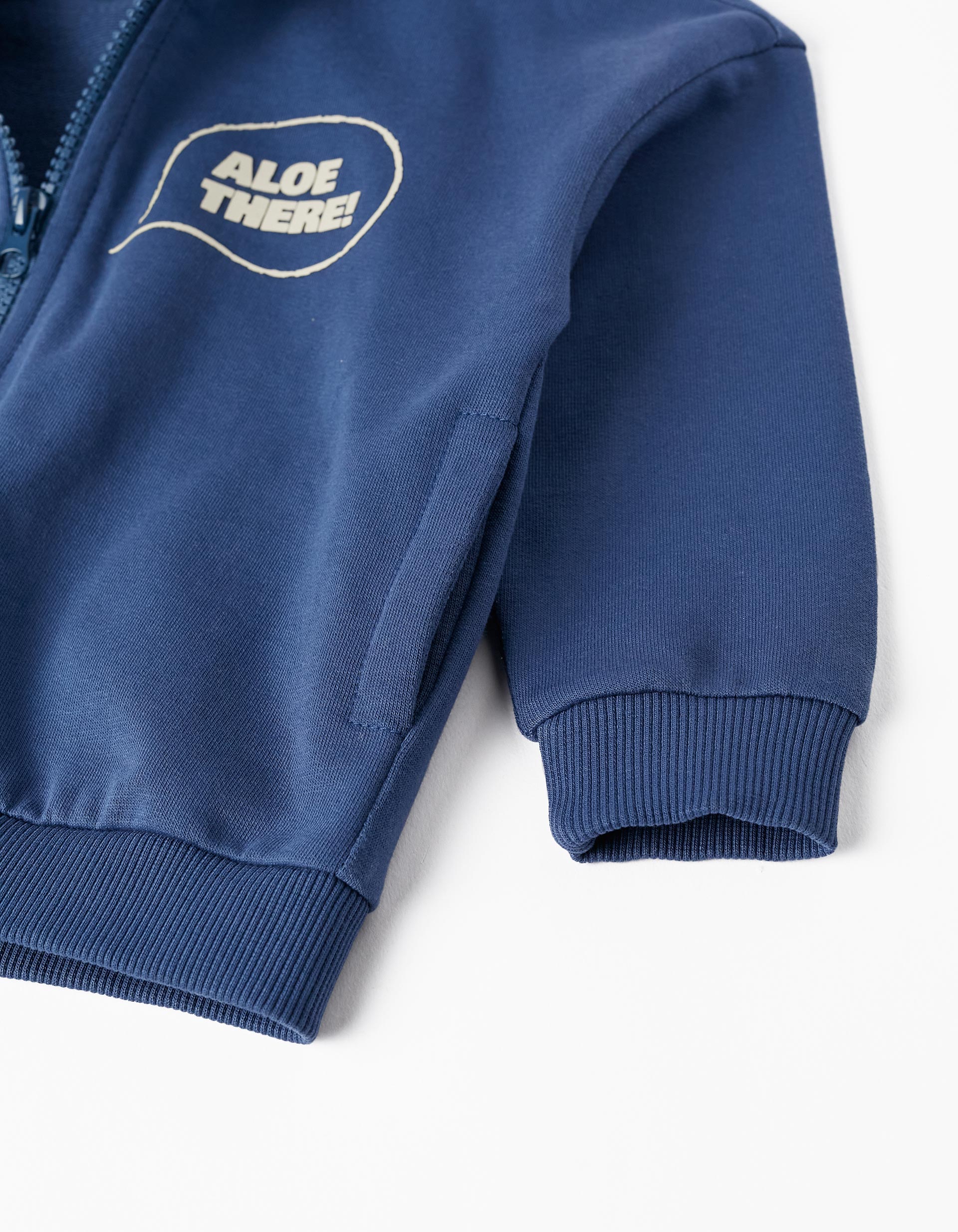 Hooded Jacket with 3D Ears for Baby Boys 'Aloe There!', Blue