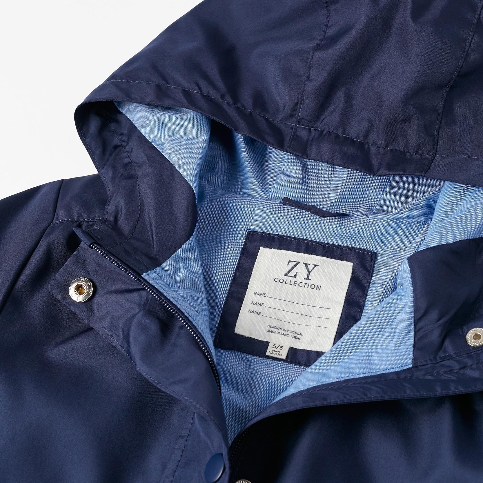 Hooded Parka for Girls, Dark Blue