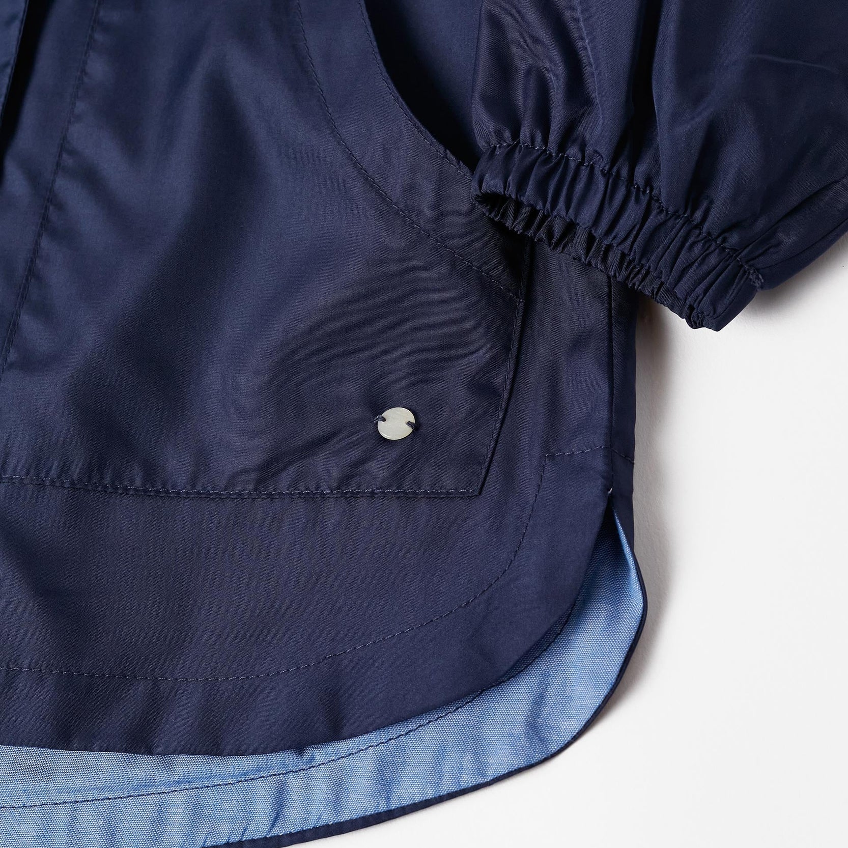 Hooded Parka for Girls, Dark Blue
