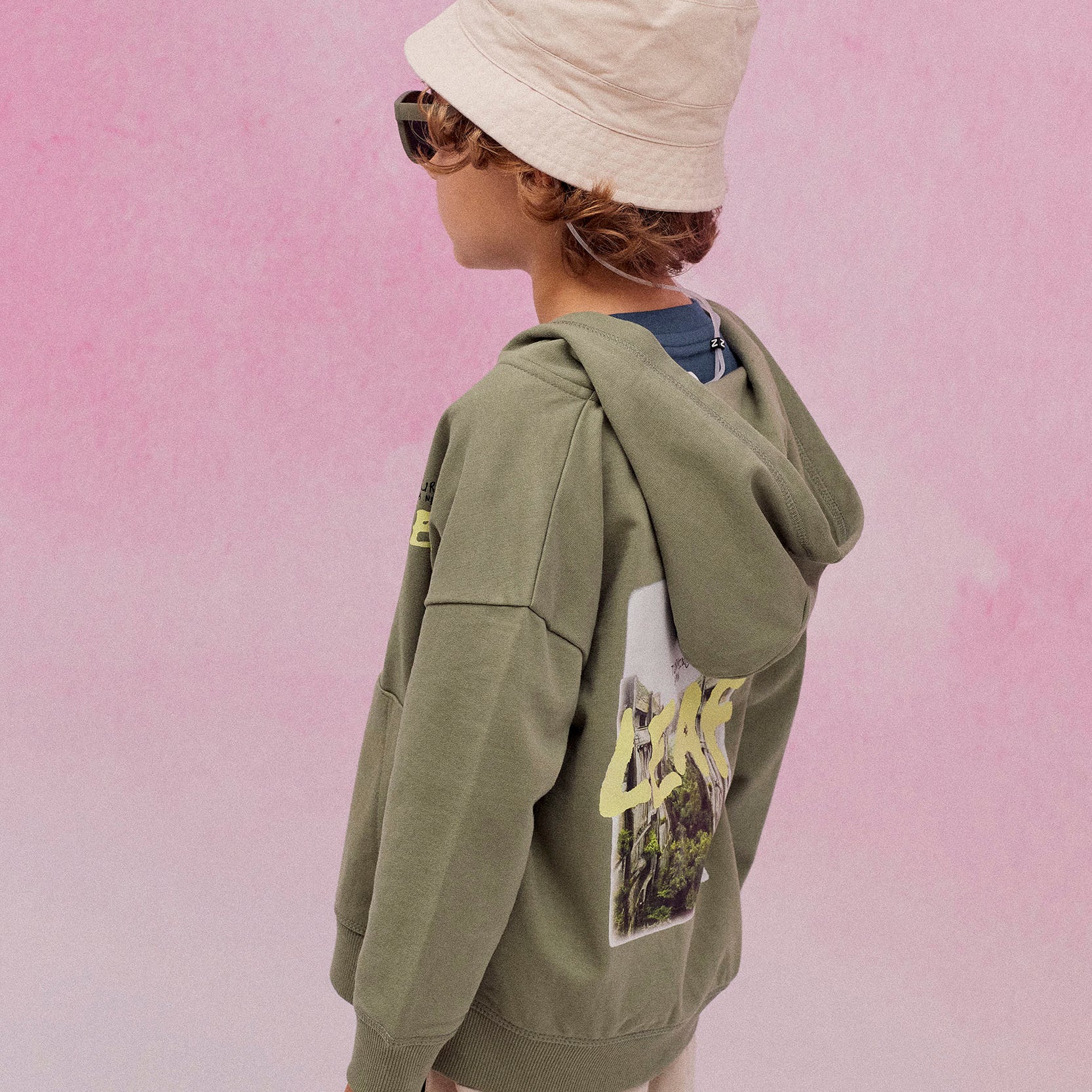 Hooded Jacket for Boys 'Turning a New Leaf', Green