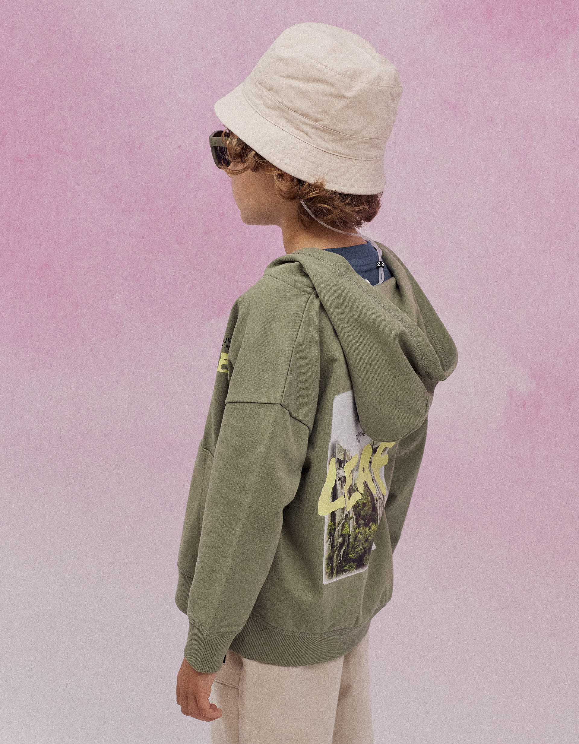 Hooded Jacket for Boys 'Turning a New Leaf', Green