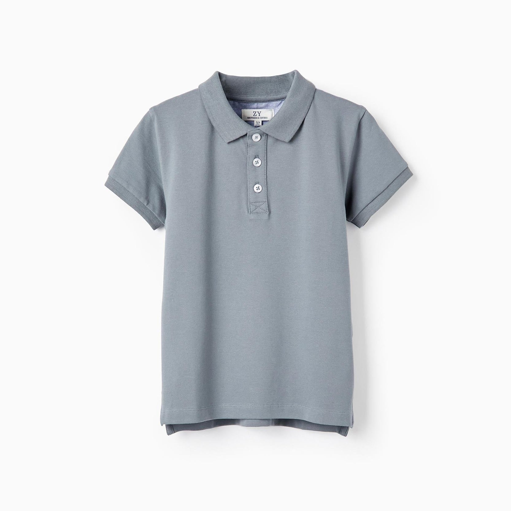 Short Sleeve Polo in Cotton PiquÃ© for Boys 'B&S', Blue