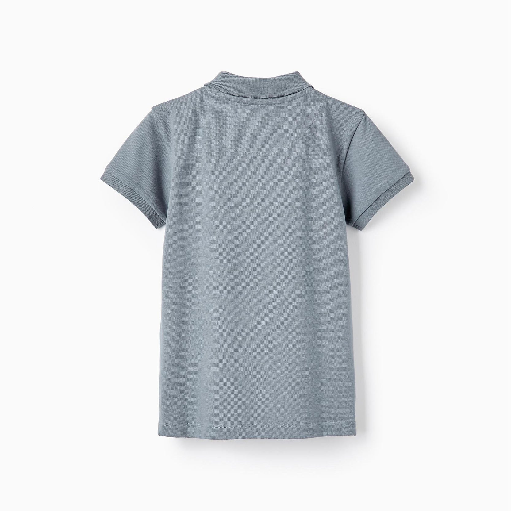 Short Sleeve Polo in Cotton PiquÃ© for Boys 'B&S', Blue