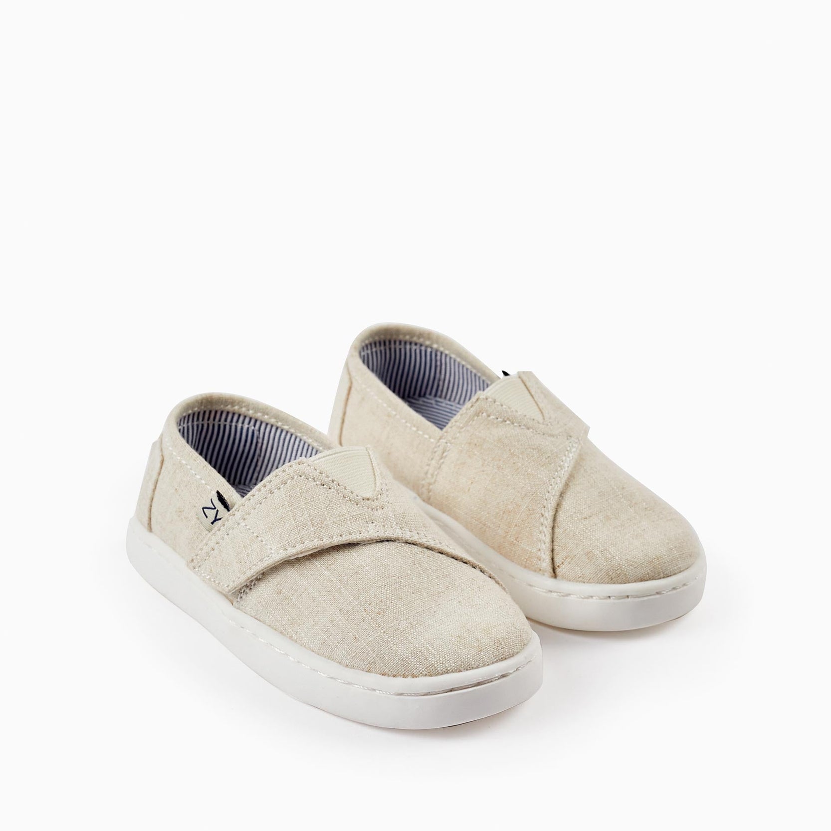 Fabric Espadrilles for Baby Boys, Beige