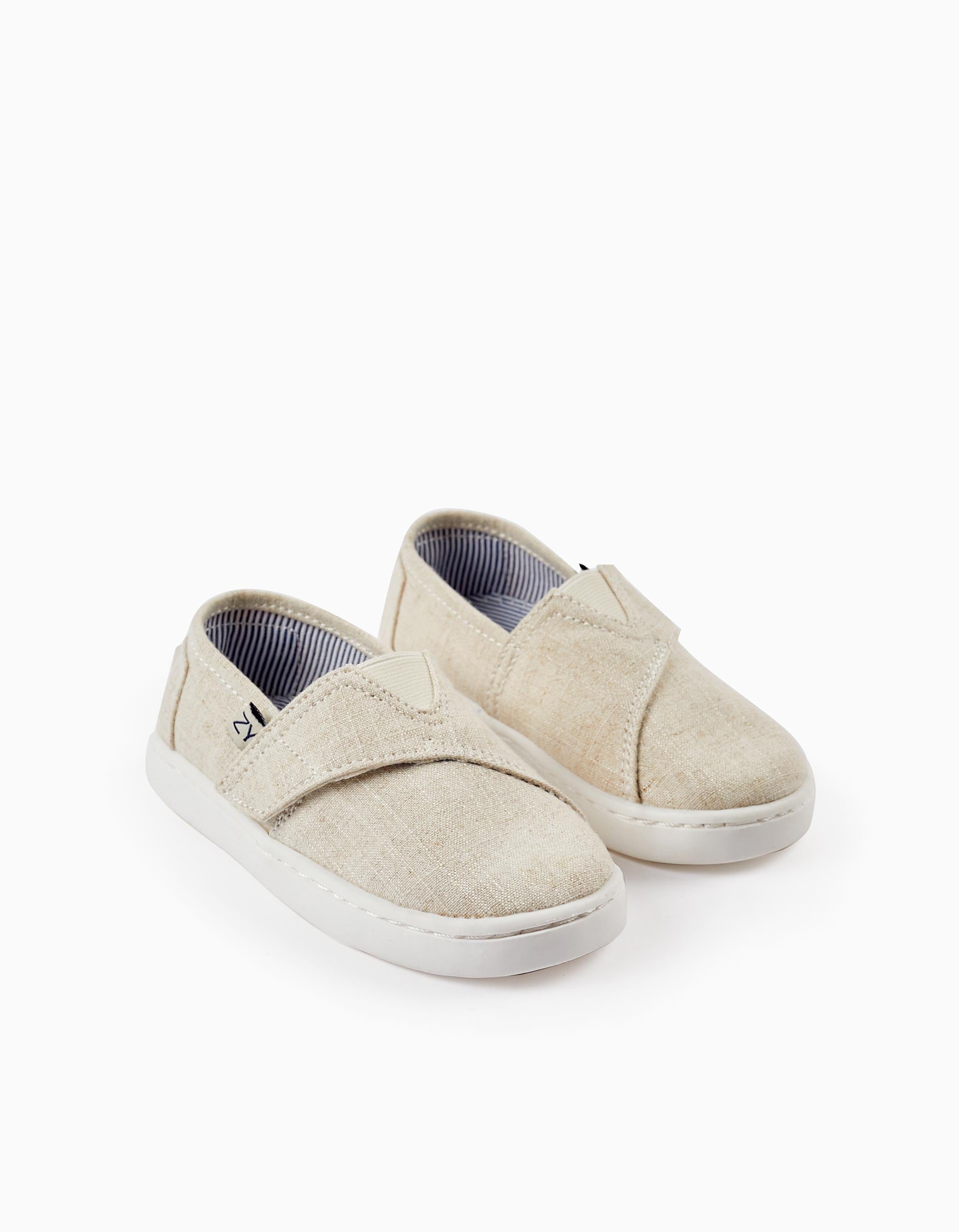 Fabric Espadrilles for Baby Boys, Beige