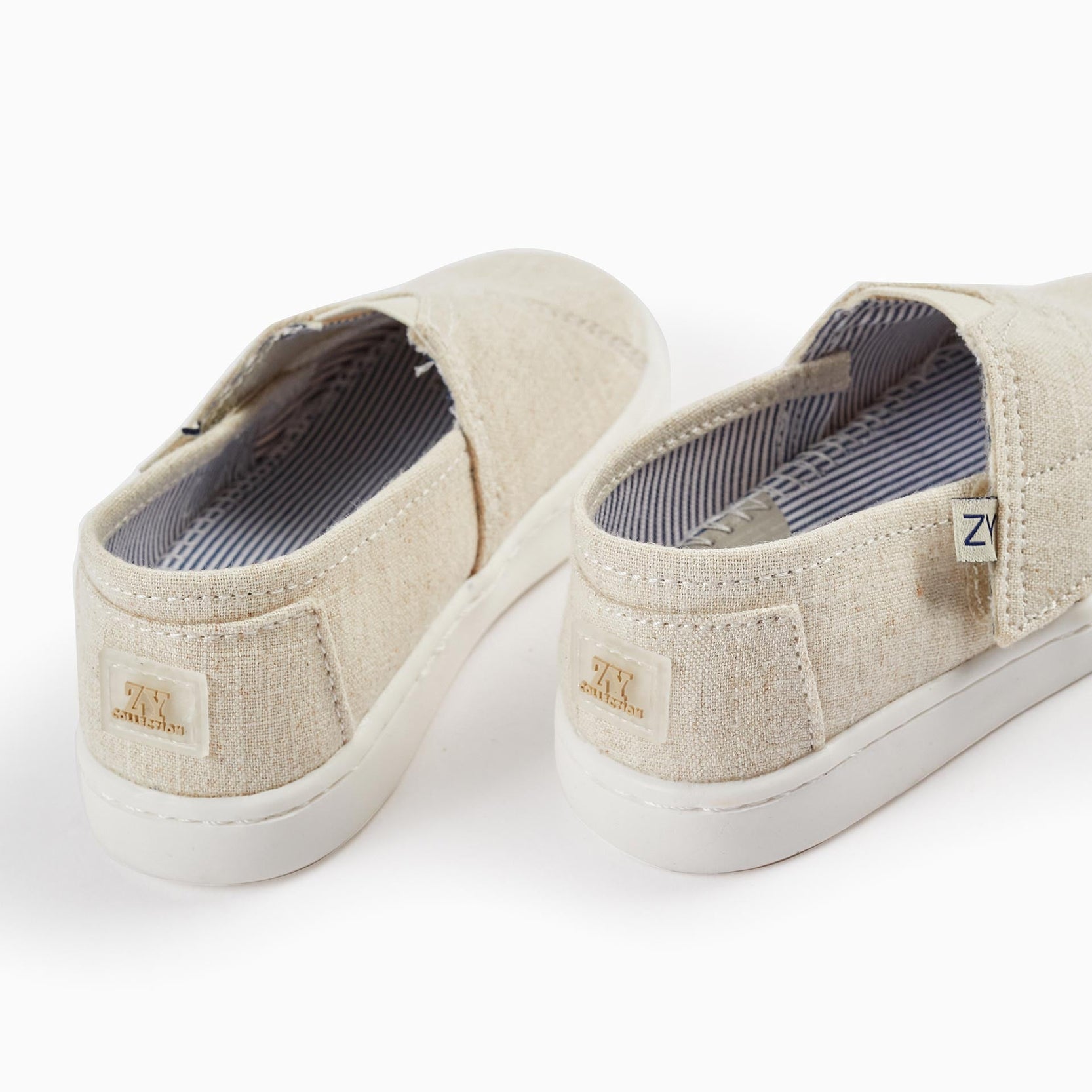 Fabric Espadrilles for Baby Boys, Beige