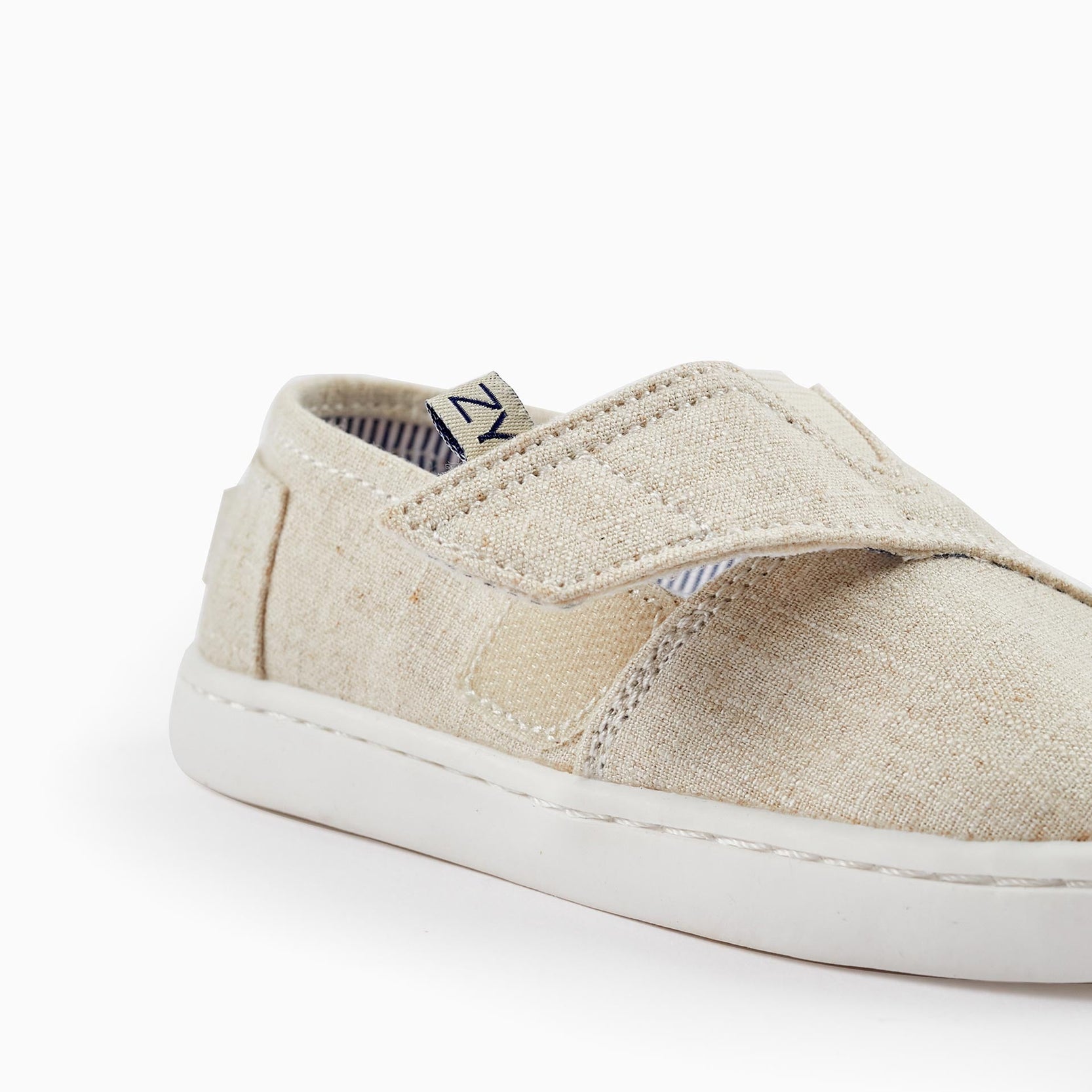 Fabric Espadrilles for Baby Boys, Beige