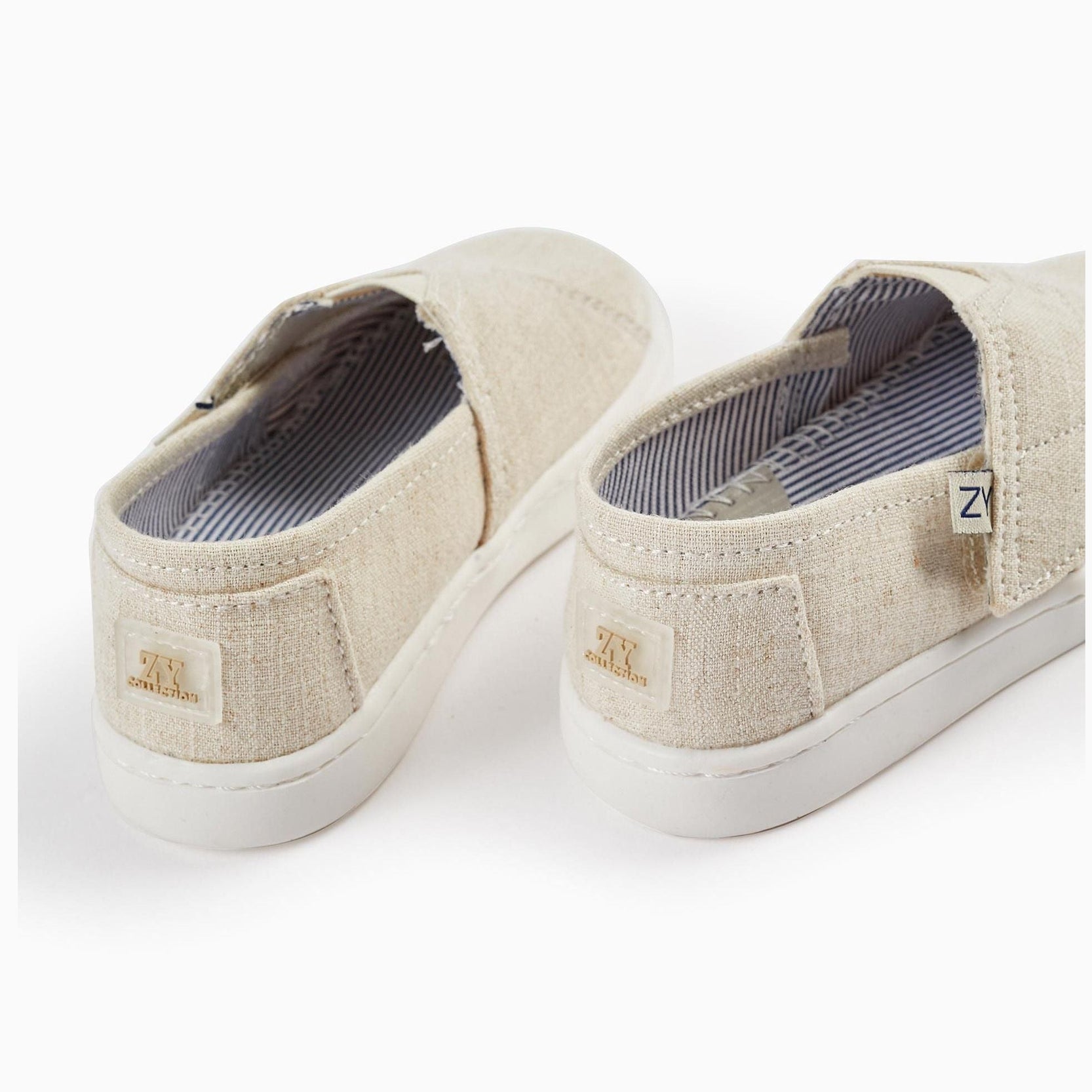 Fabric Espadrilles for Baby Boys, Beige