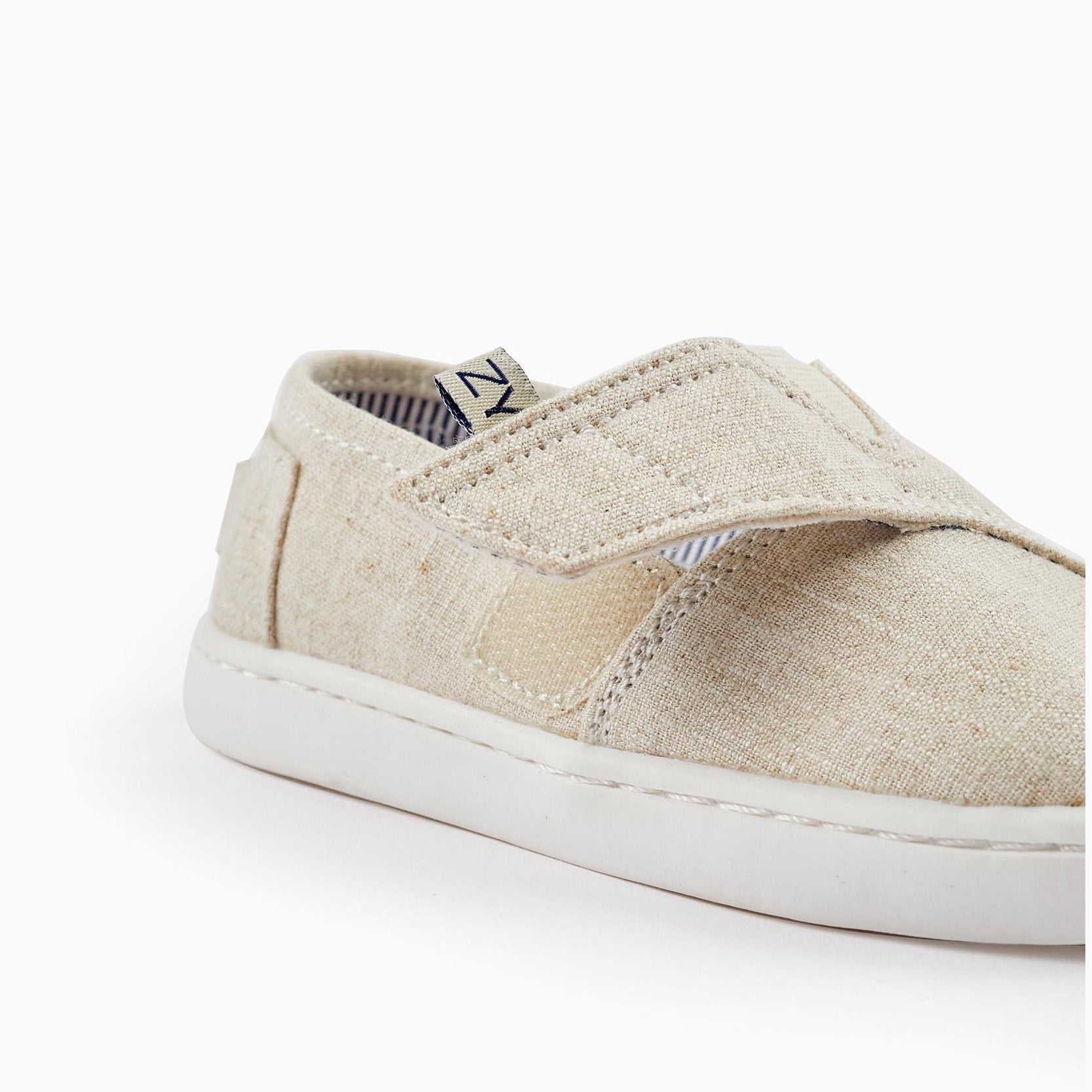 Fabric Espadrilles for Baby Boys, Beige