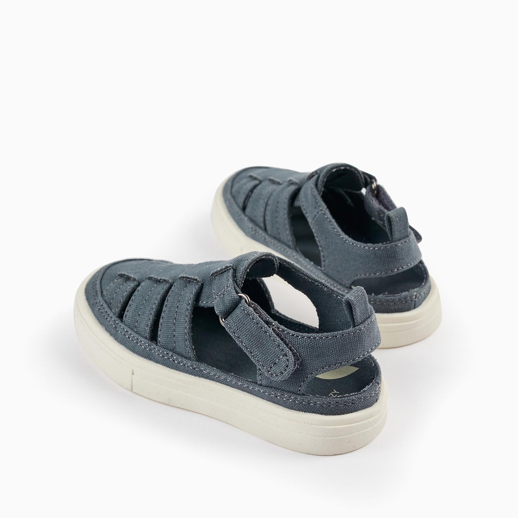 Closed Strap Sandals for Baby Boy, Grey
