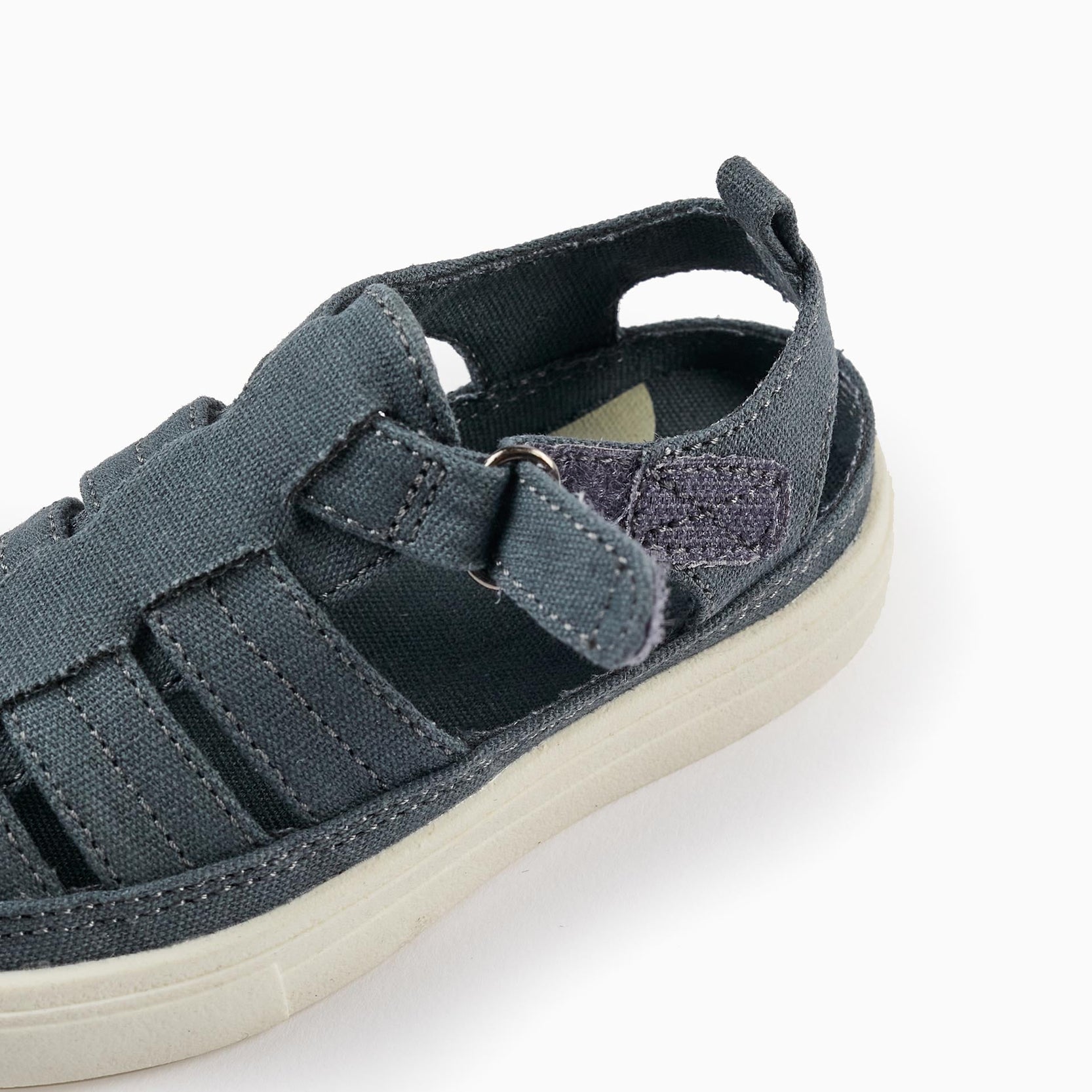 Closed Strap Sandals for Baby Boy, Grey
