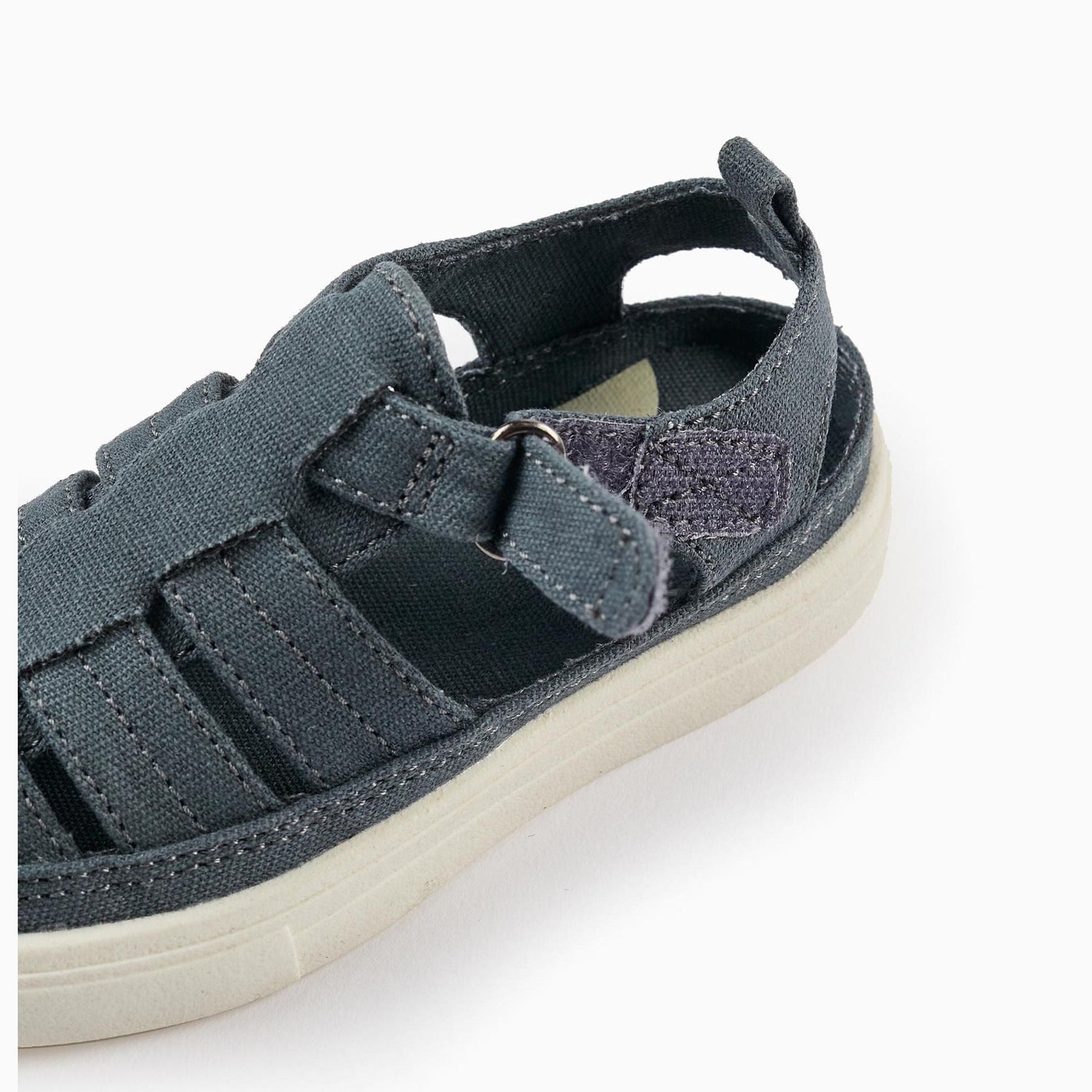 Closed Strap Sandals for Baby Boy, Grey