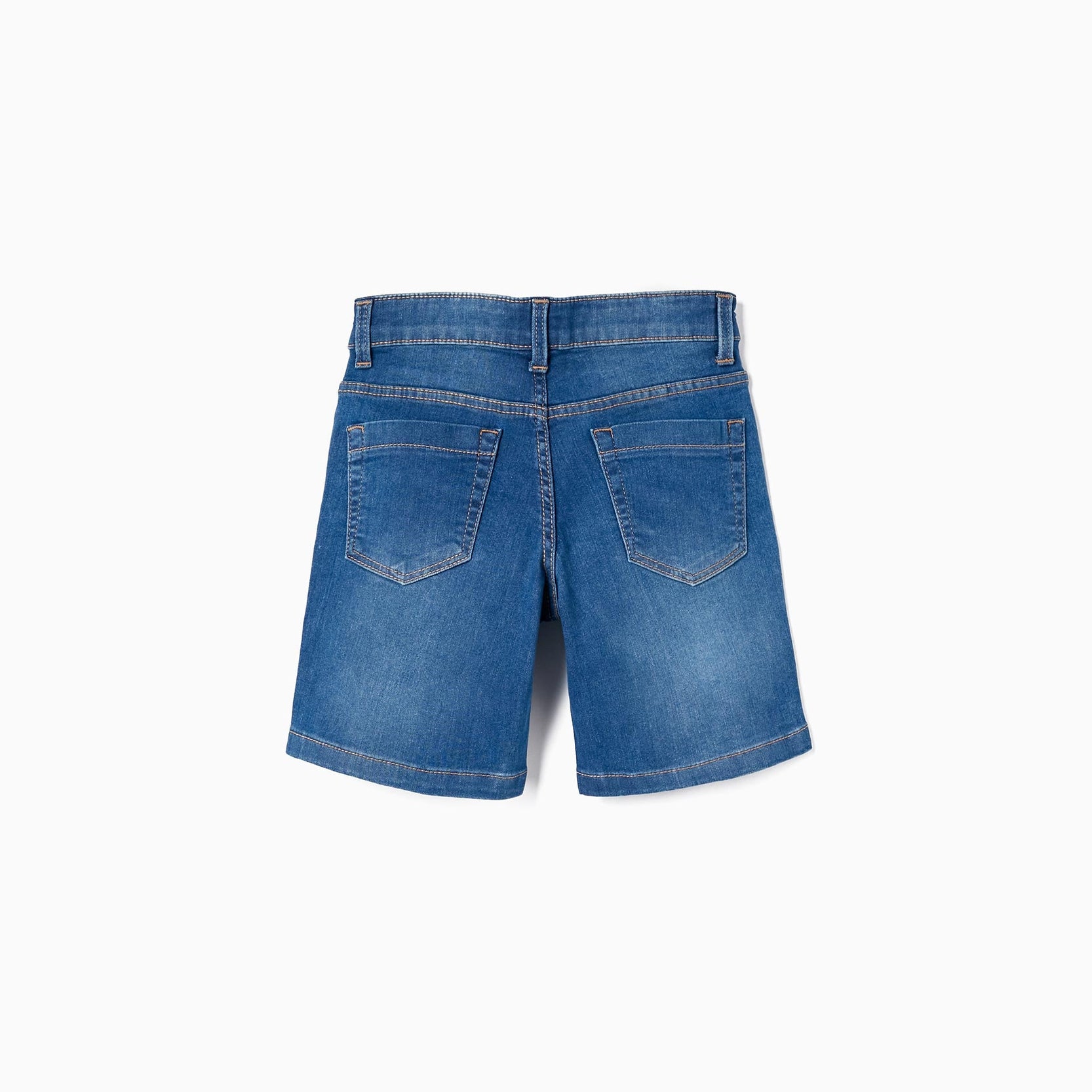 Denim Midi Shorts for Boys, Blue