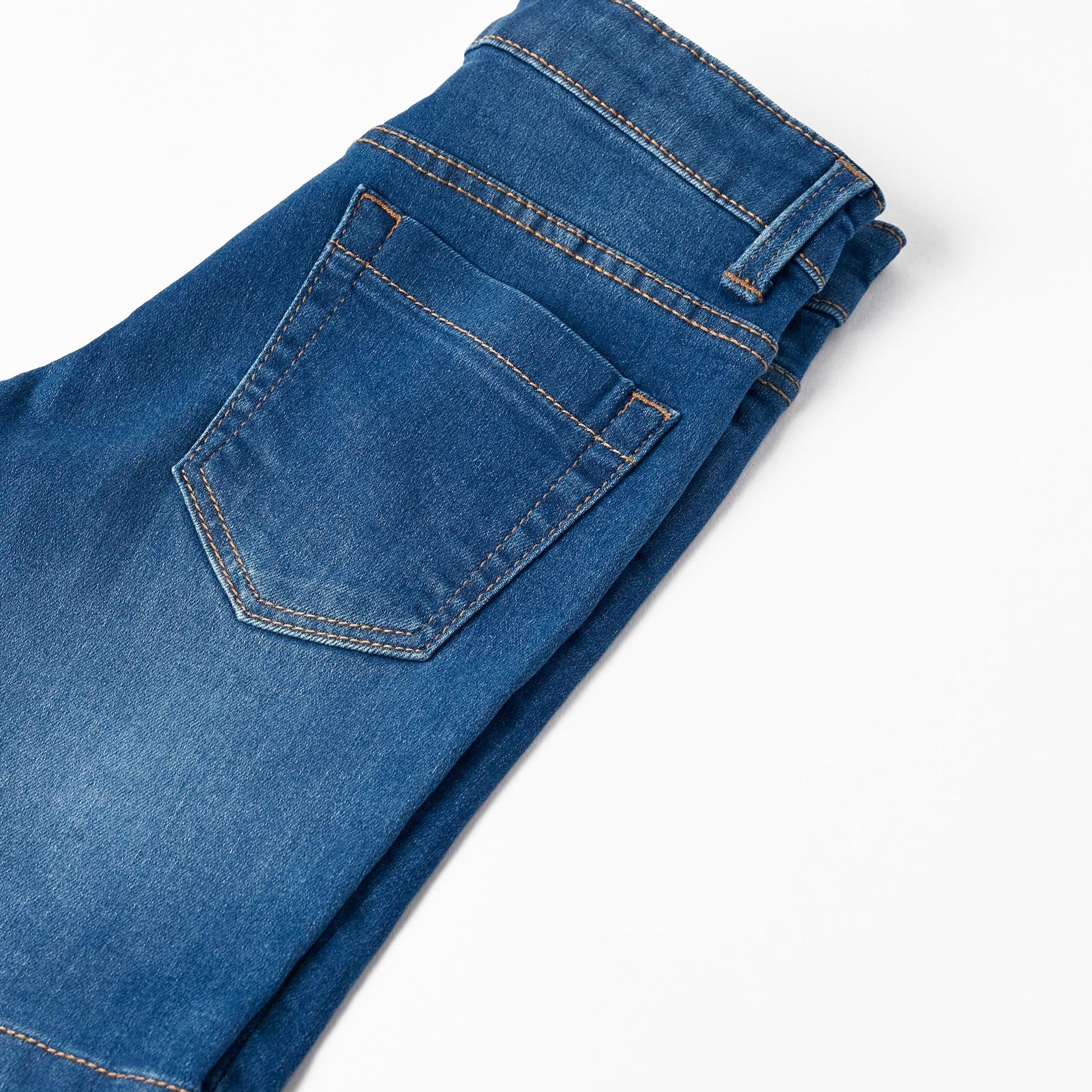 Denim Midi Shorts for Boys, Blue