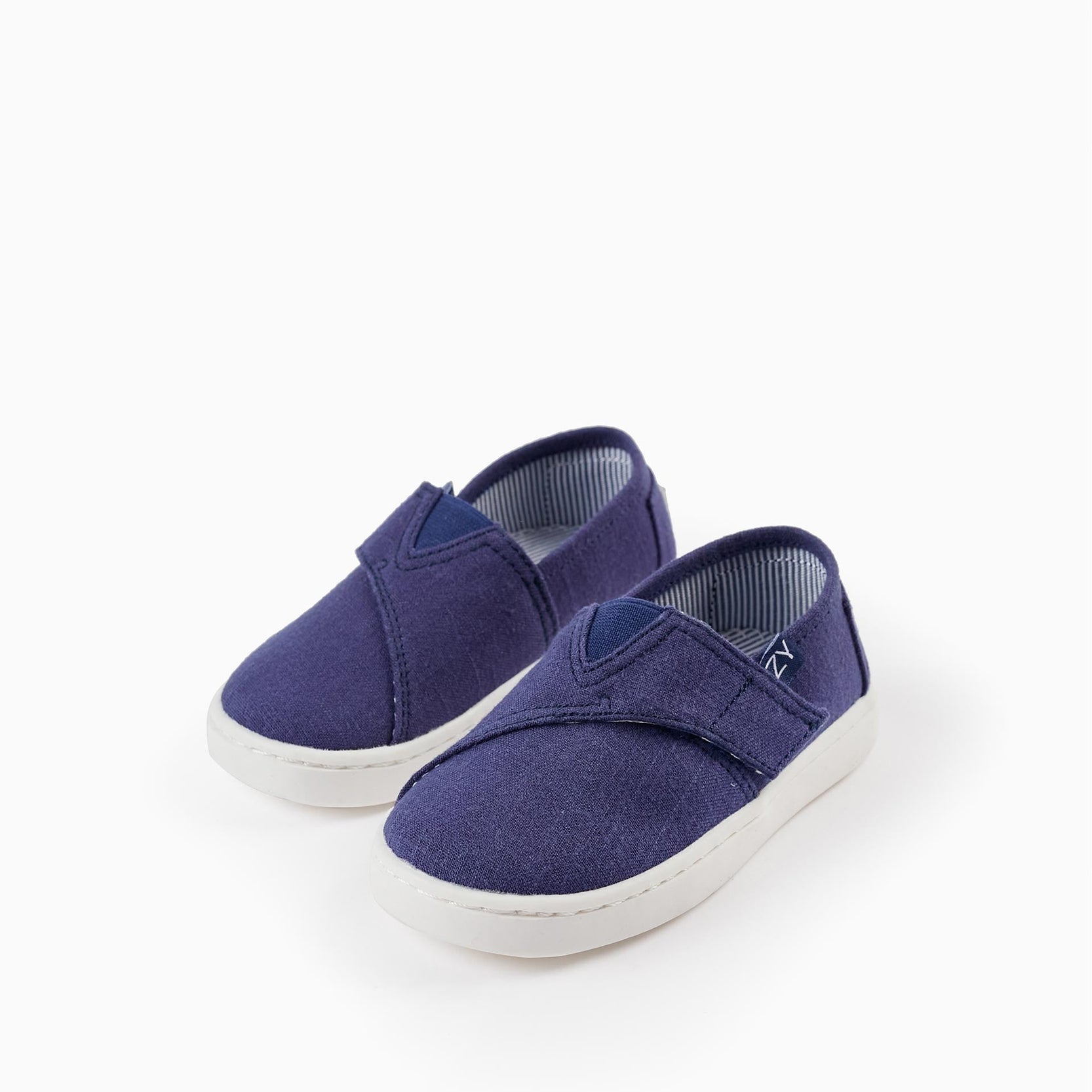 Fabric Espadrilles for Baby Boy, Dark Blue