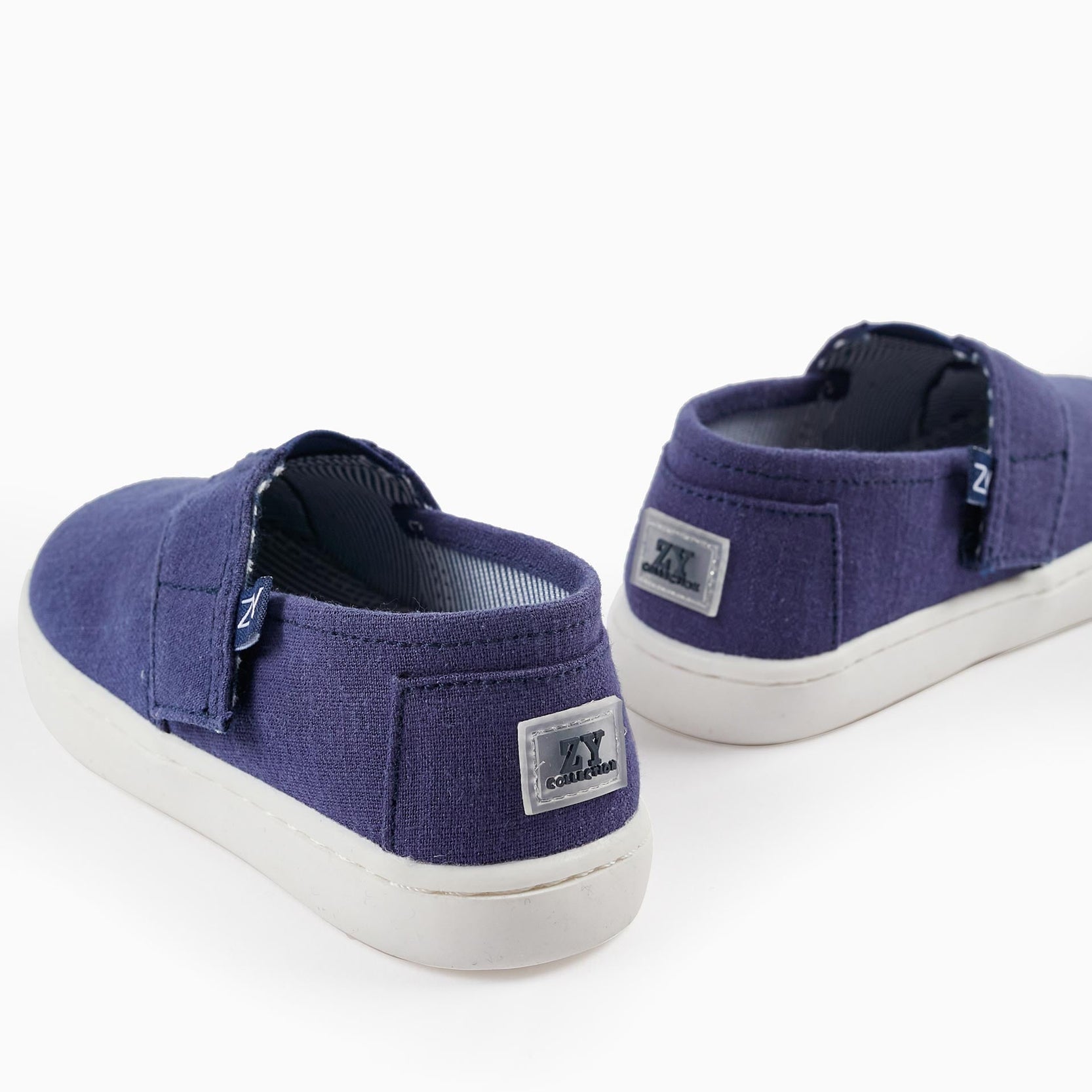 Fabric Espadrilles for Baby Boy, Dark Blue