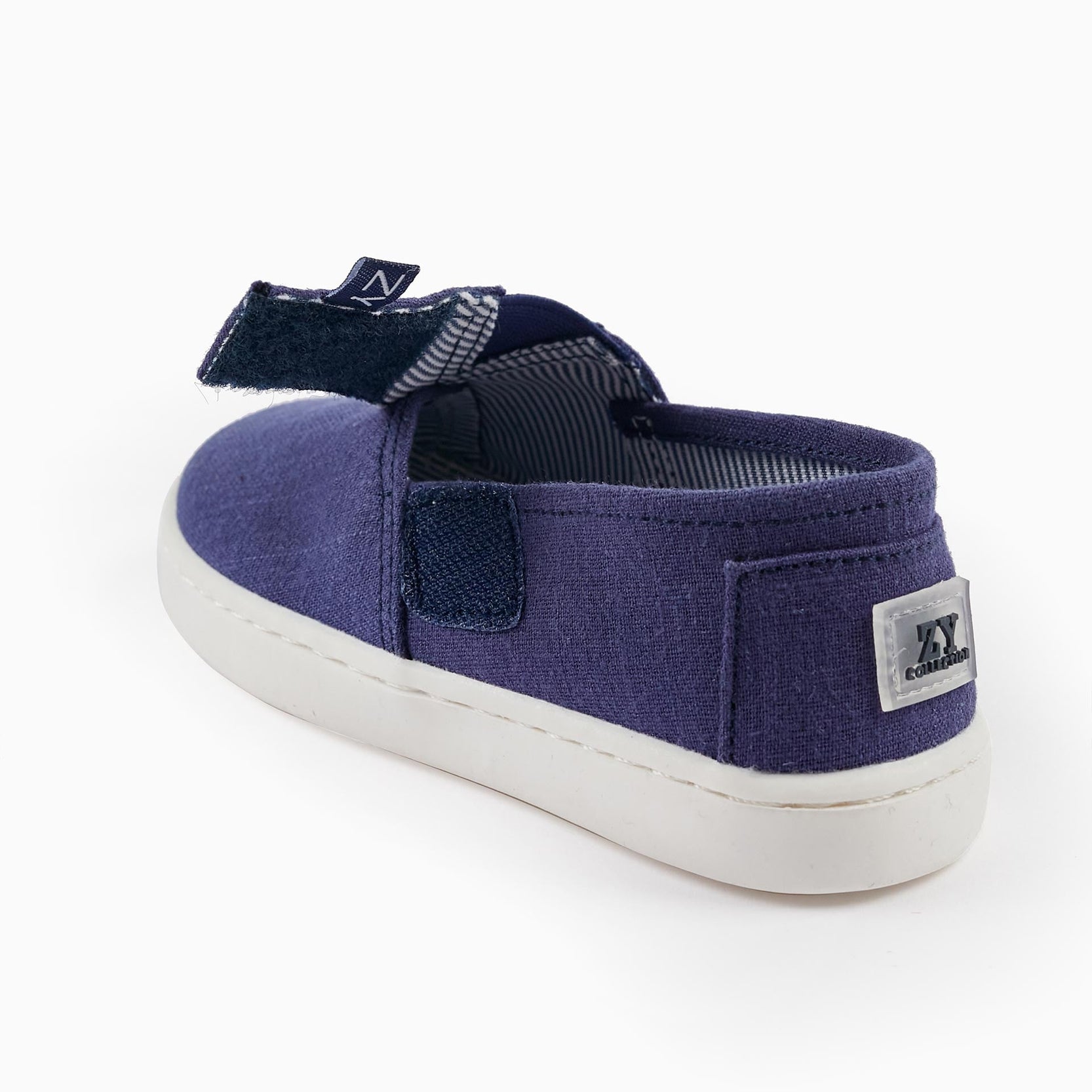 Fabric Espadrilles for Baby Boy, Dark Blue