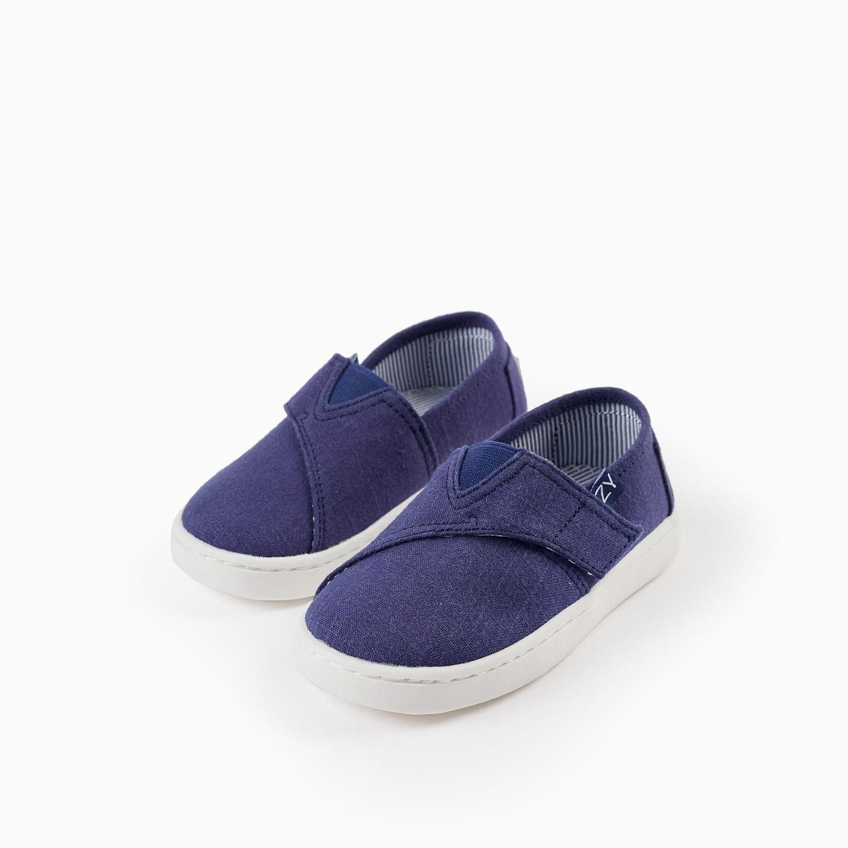 Fabric Espadrilles for Baby Boy, Dark Blue