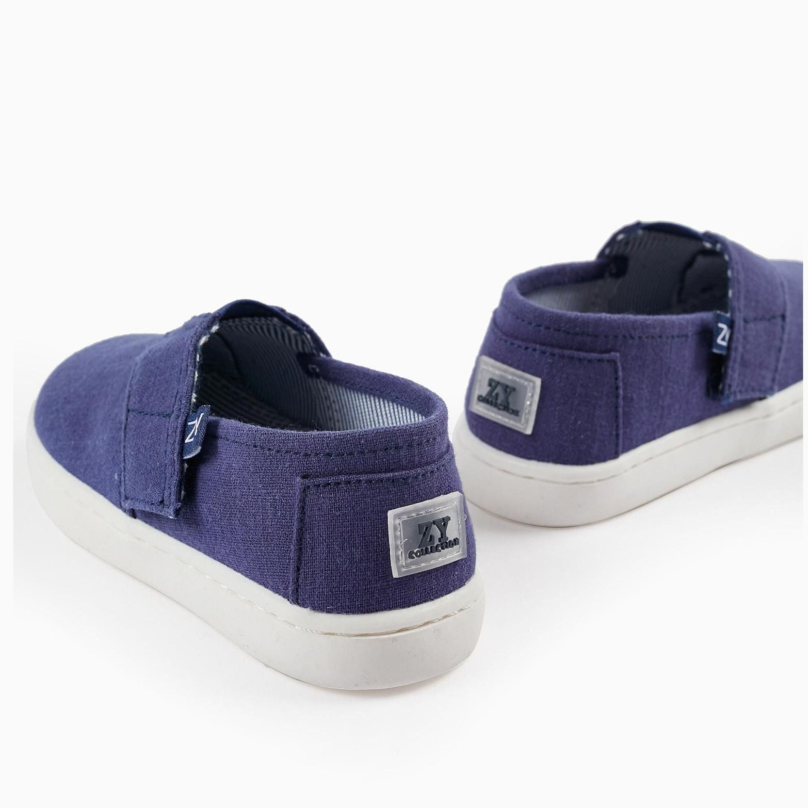 Fabric Espadrilles for Baby Boy, Dark Blue