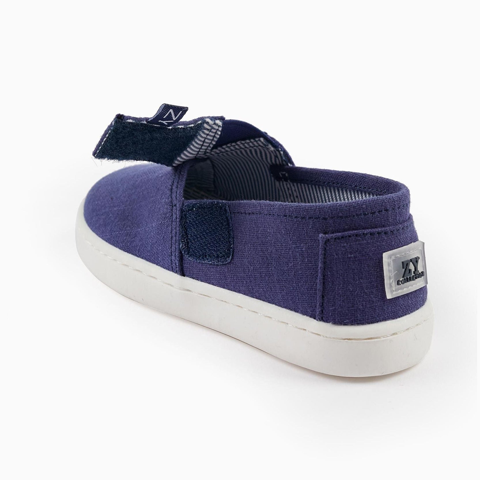 Fabric Espadrilles for Baby Boy, Dark Blue