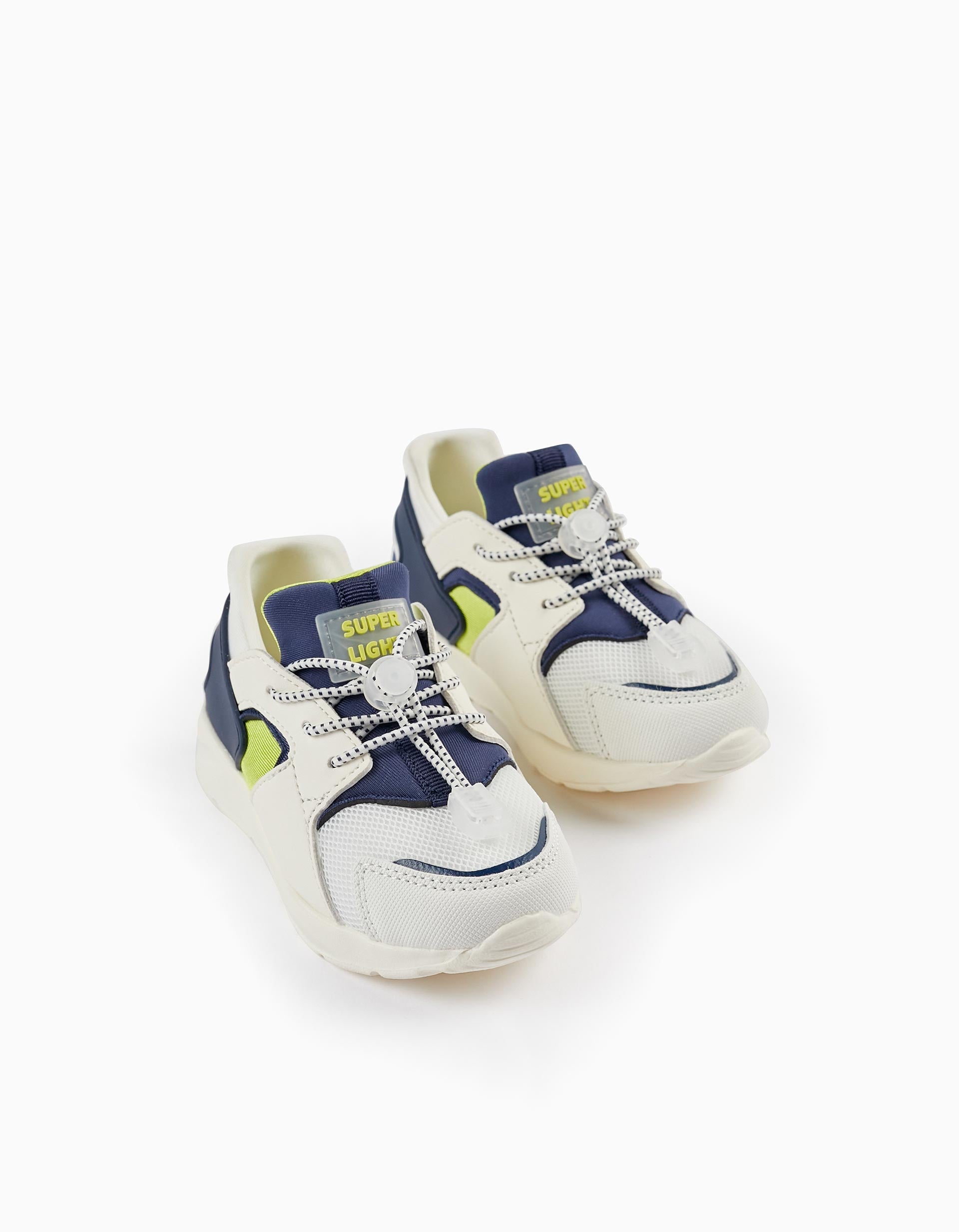 Trainers for Baby Boys 'ZY Superlight', White/Dark Blue/Green