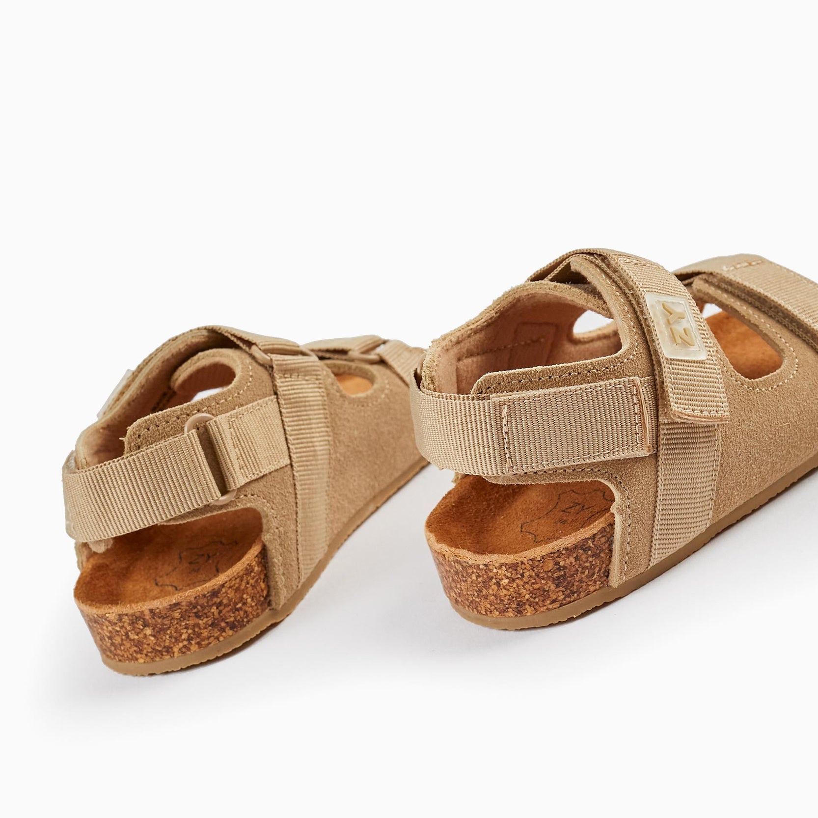 Leather Sandals for Baby Boys, Beige